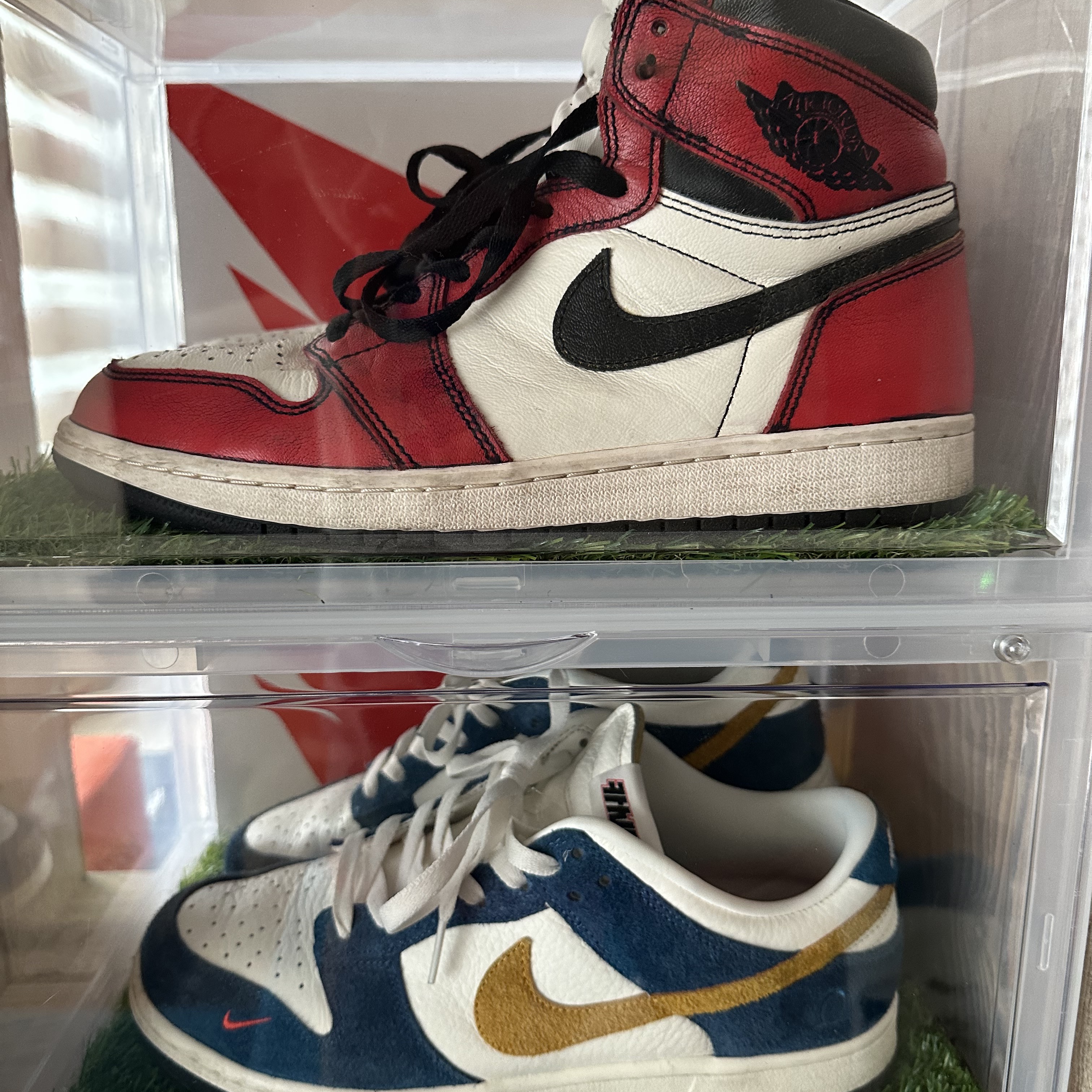 Nike x Kasina Dunk Low 80's Bus, Jordan 1 Retro High OG Defiant SB LA to Chicago 착용 스타일 - 2