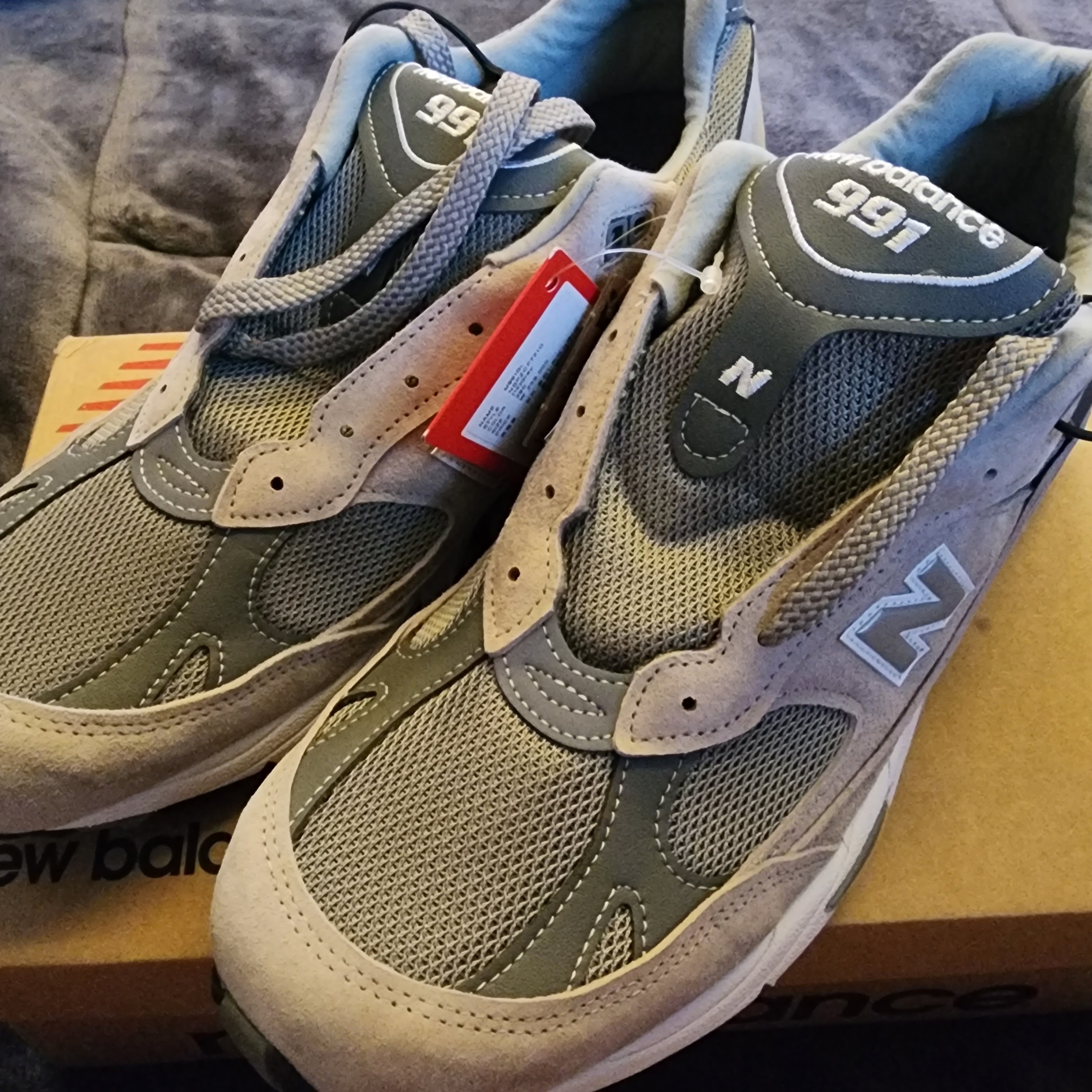New Balance 991 Made in UK Grey 착용 스타일
