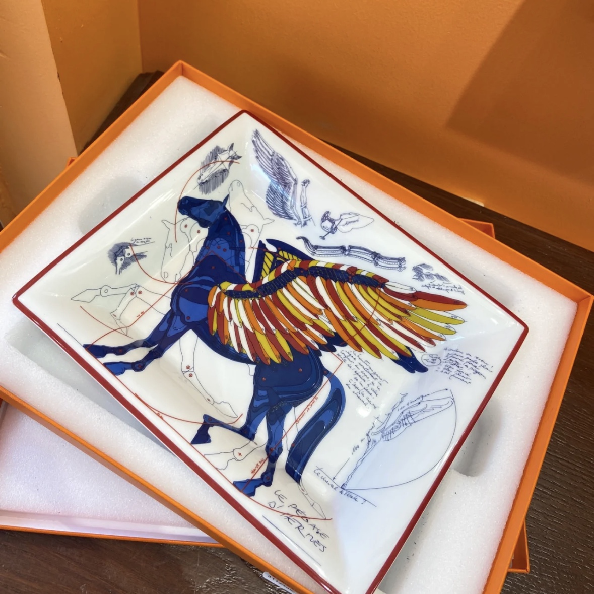 Hermes Pegase Change Tray Anis Outremer 착용 스타일 - 1