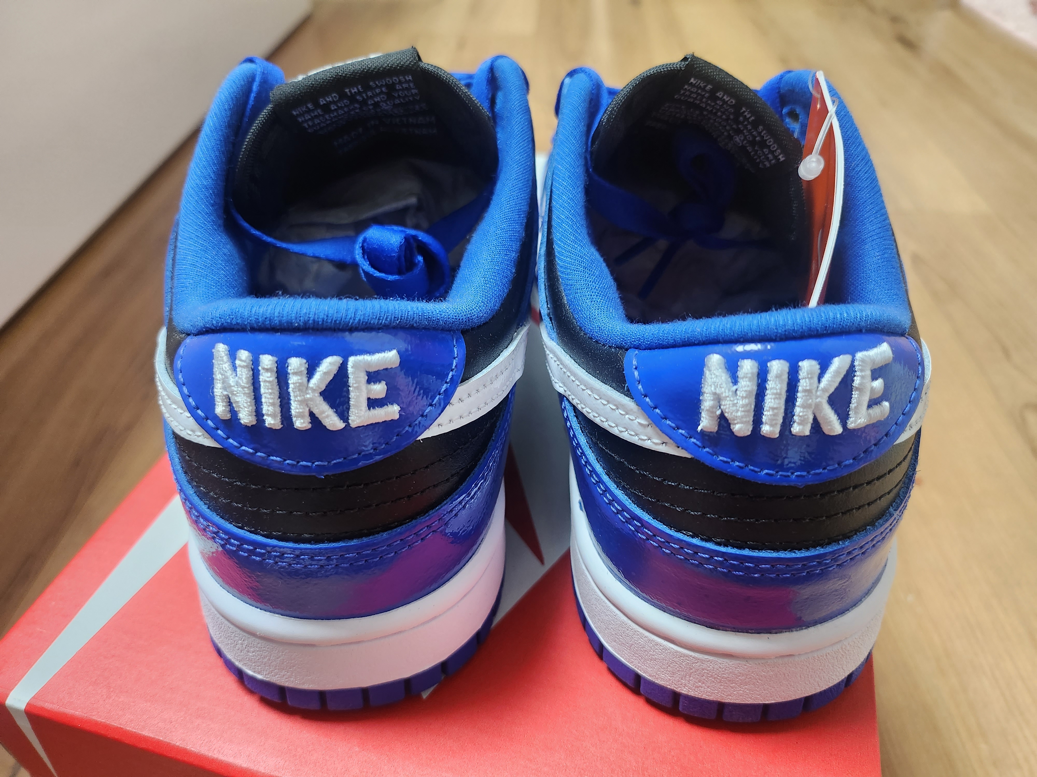 (W) Nike Dunk Low Essential Game Royal 착용 스타일 - 3