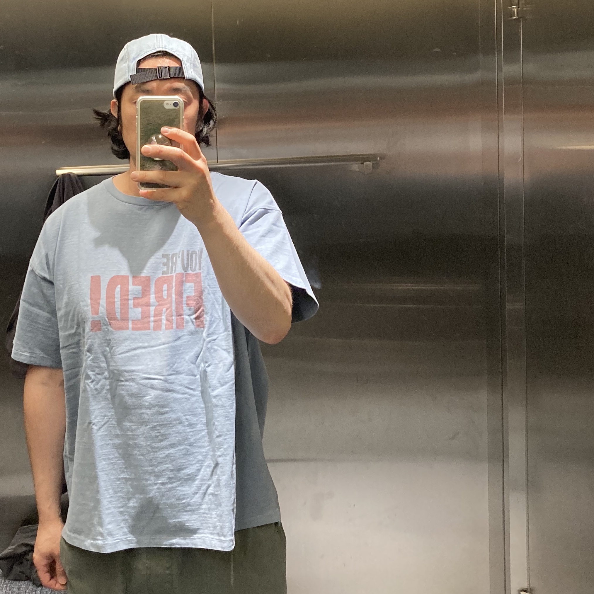 Supreme Denim Camp Cap Washed Blue - 22FW 착용 스타일