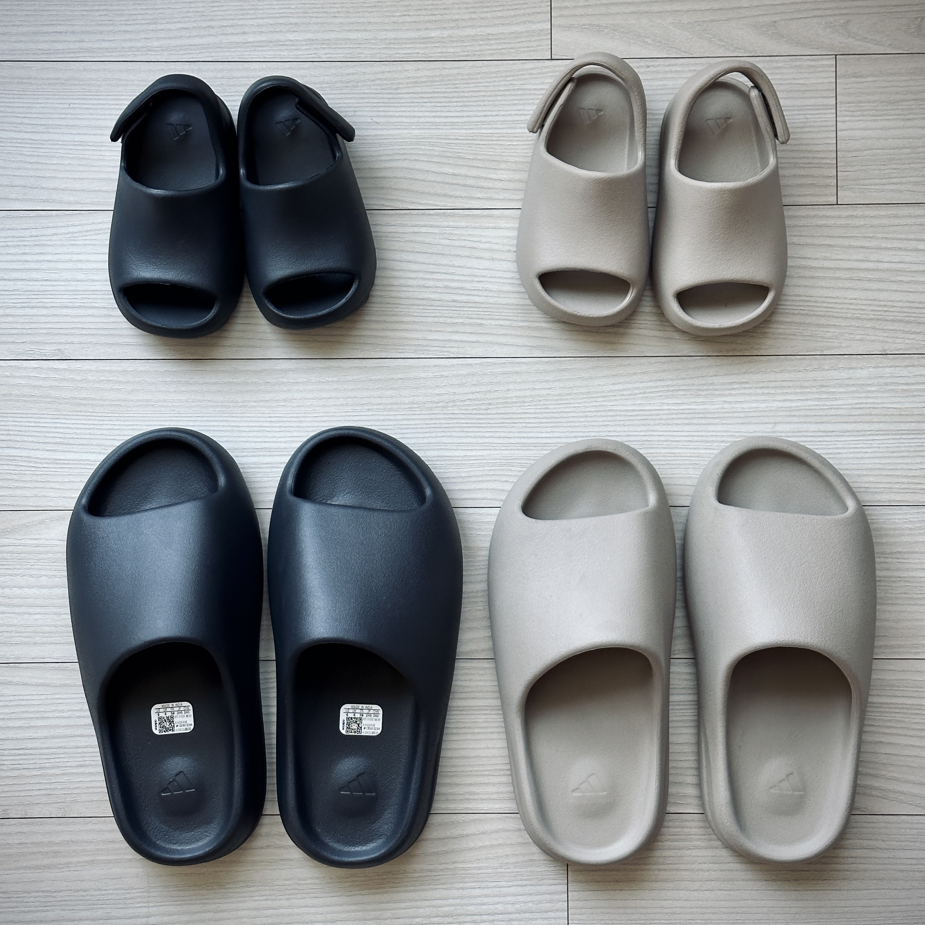 Adidas Yeezy Slide Onyx, Adidas Yeezy Slide Pure - Re-Release Ver. 착용 스타일