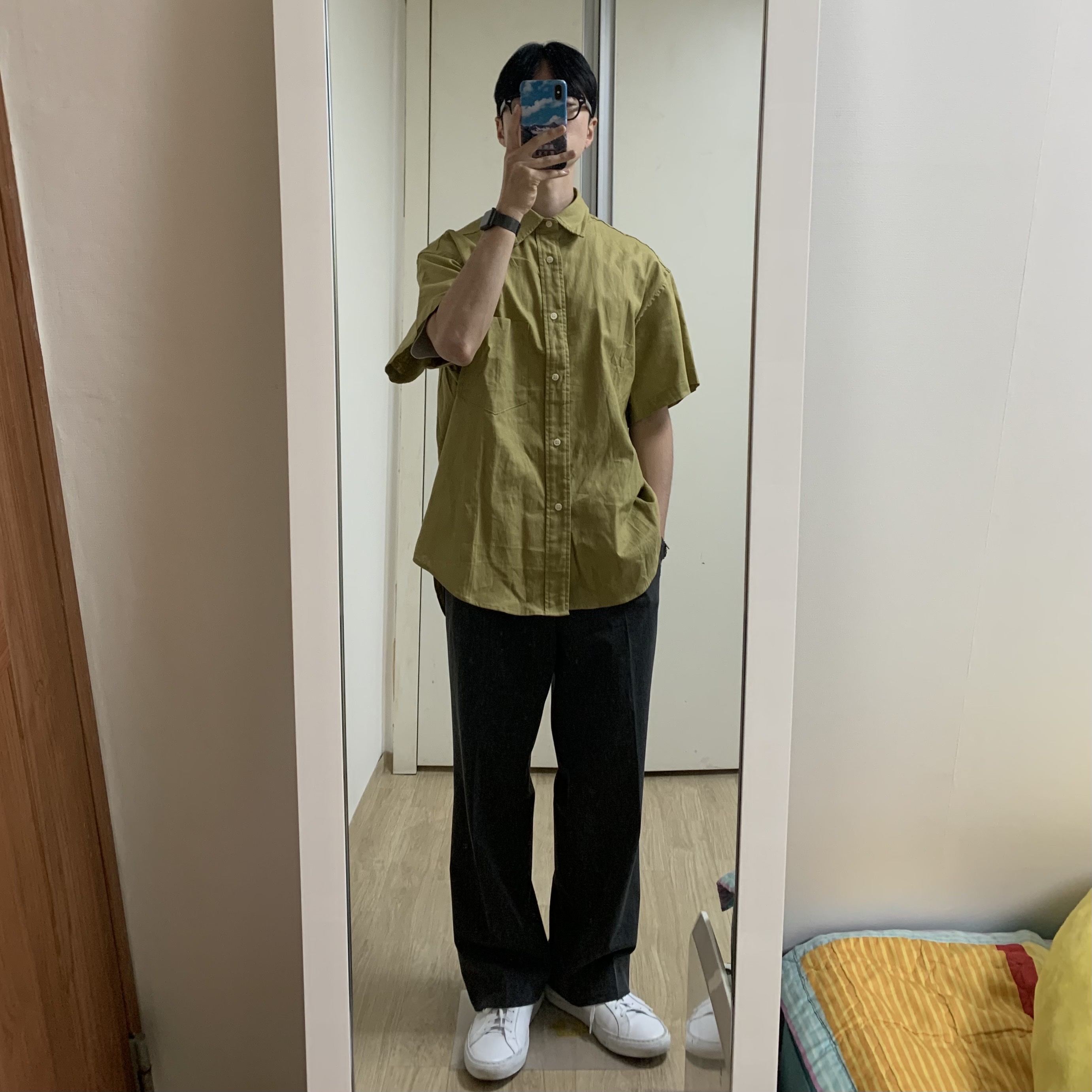 Common Projects Original Achilles Low White 착용 스타일 - 1