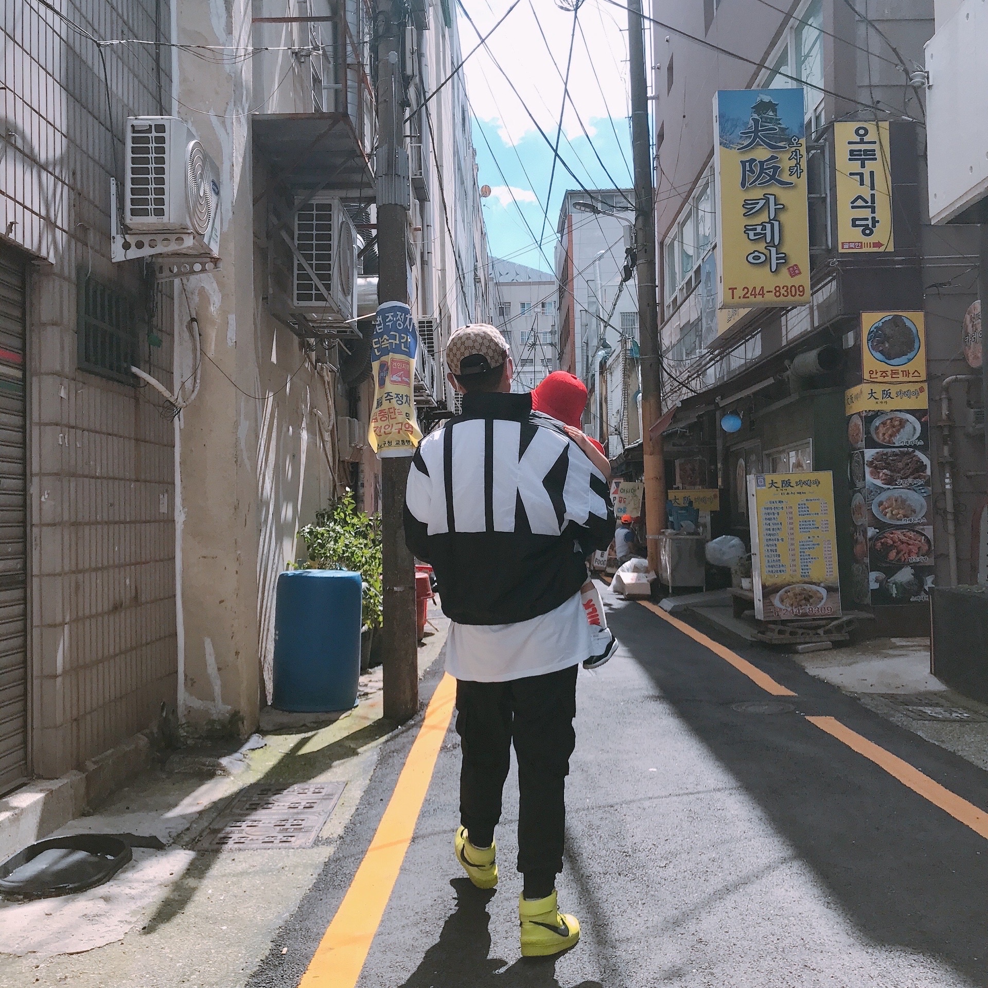 Nike x Ambush Dunk High Flash Lime, Nike Starting Five Jacket Black - Asia 착용 스타일