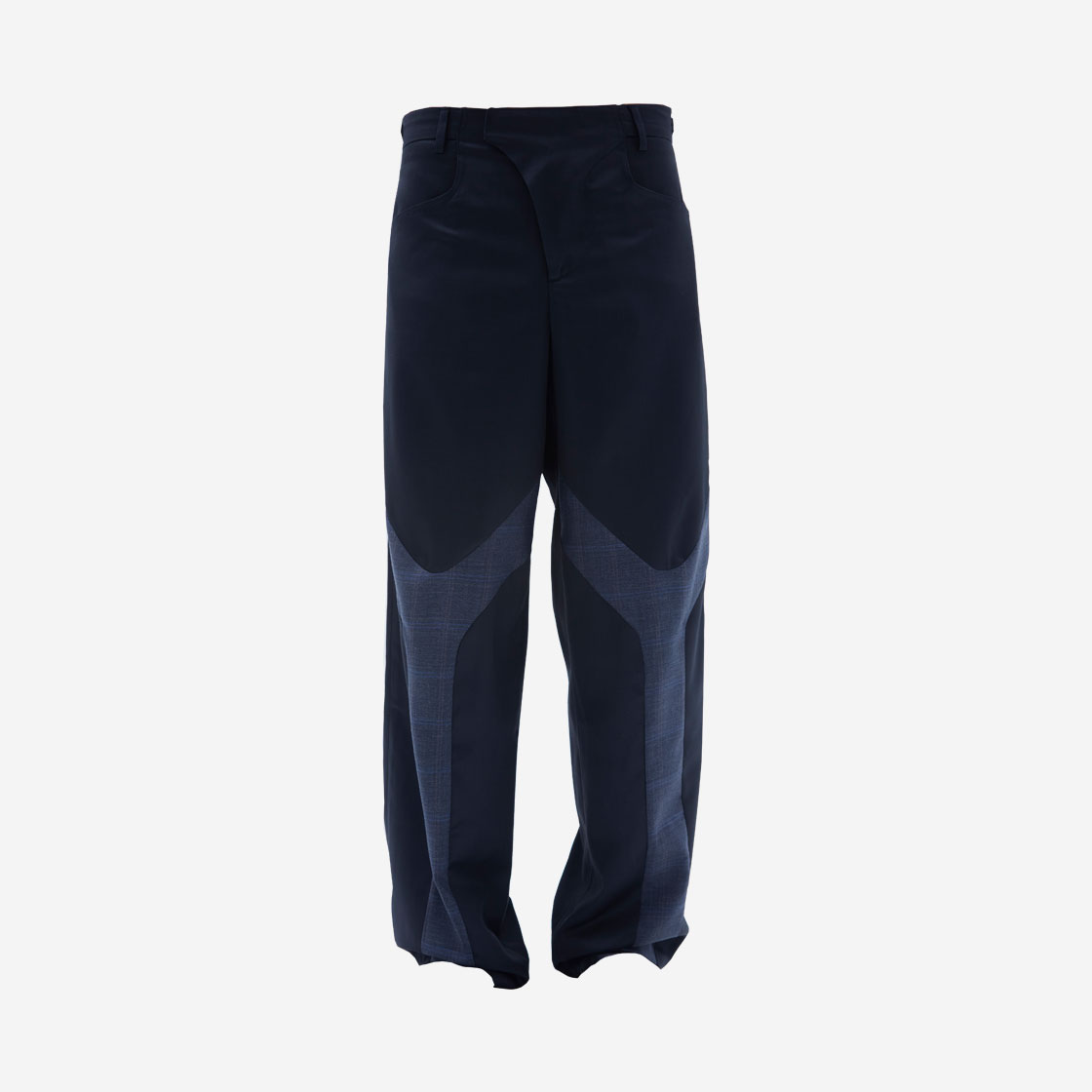 헬릭스클로딩 3 다이렉션 트라우저 타입 C 딥 네이비 글렌 체크 블루(Helixclothing 3 Direction Trousers Type C Deep Navy Glen Check Blue)
