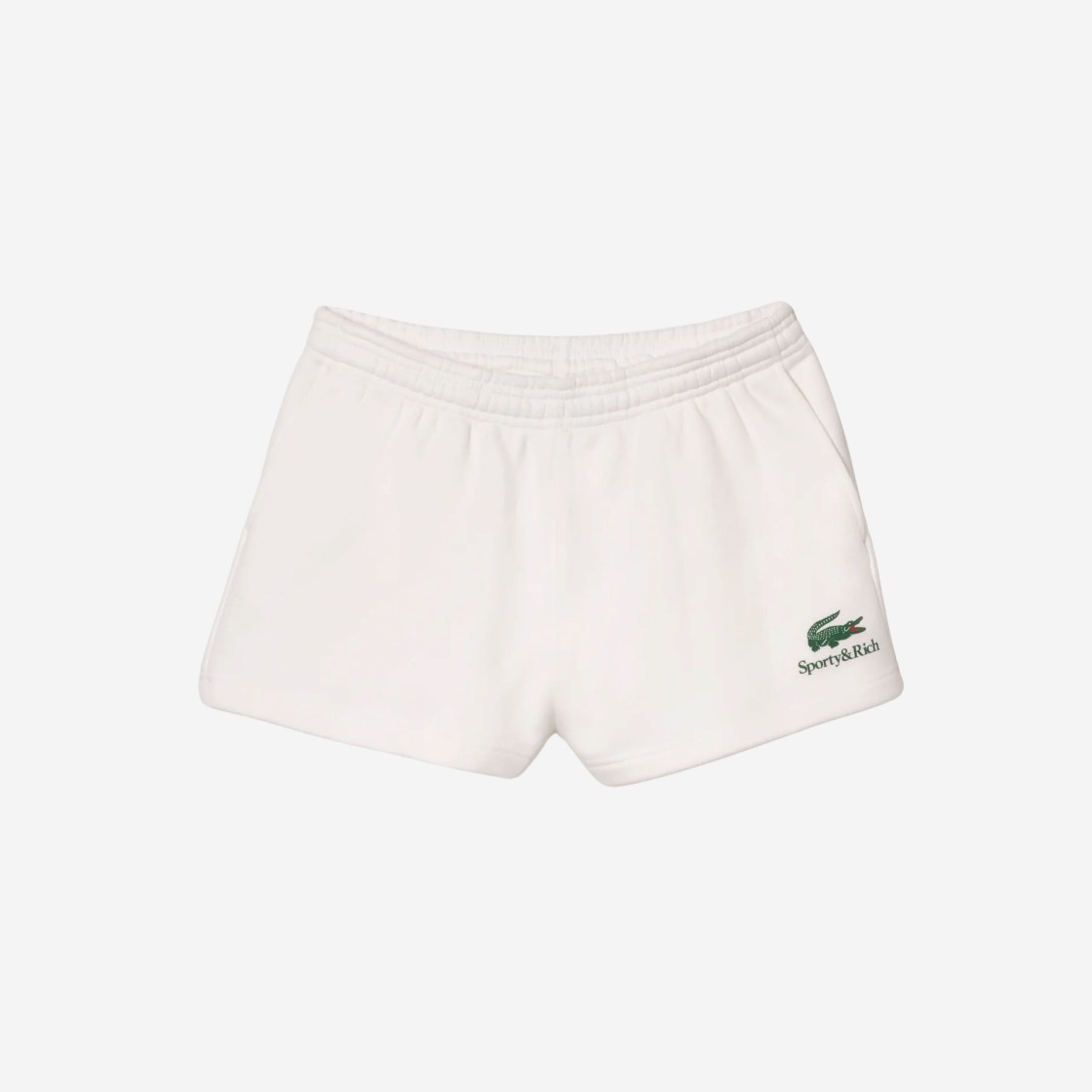 (W) Lacoste x Sporty & Rich Serif Disco Short Farine 상세 이미지 1