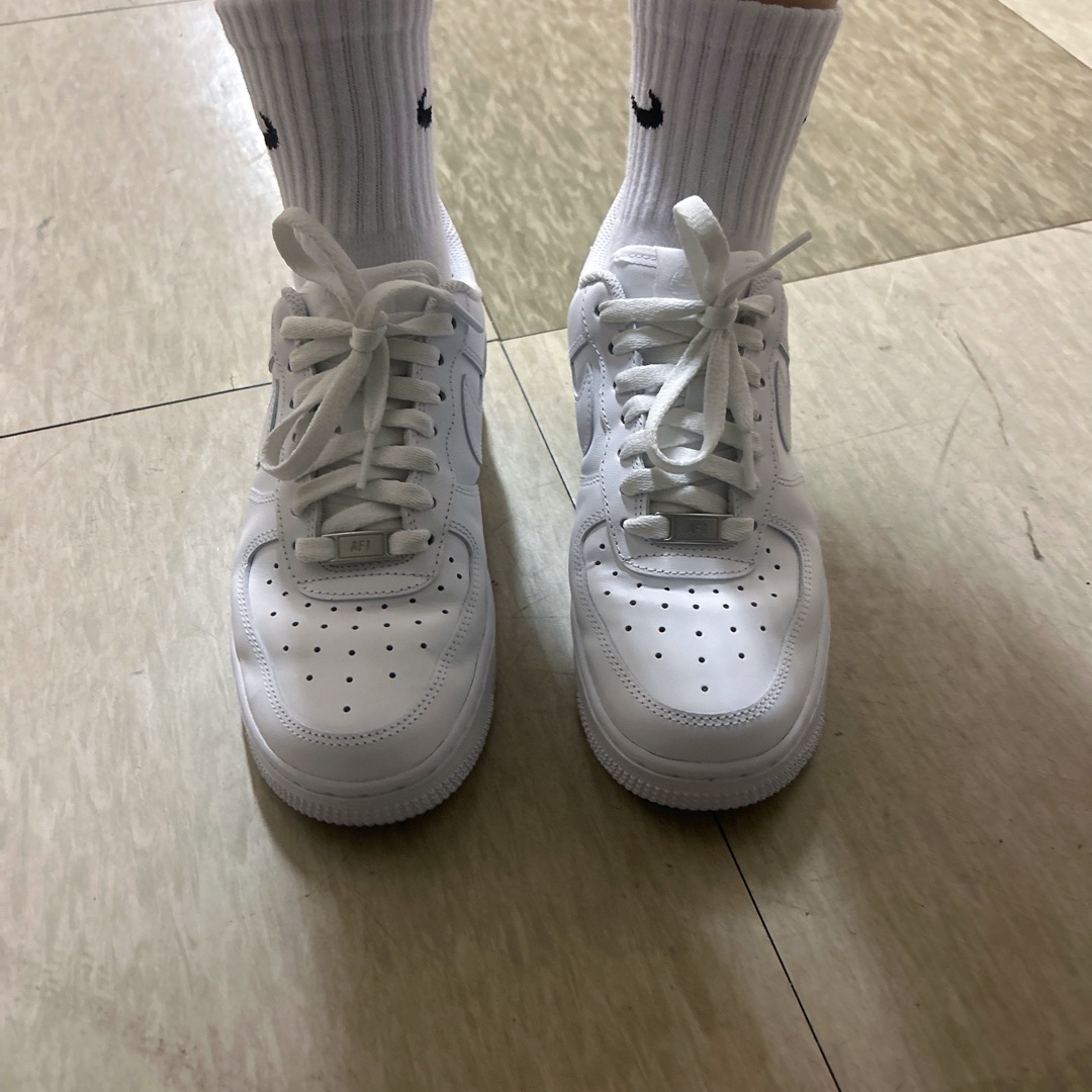 (W) Nike Air Force 1 '07 Low White 착용 스타일