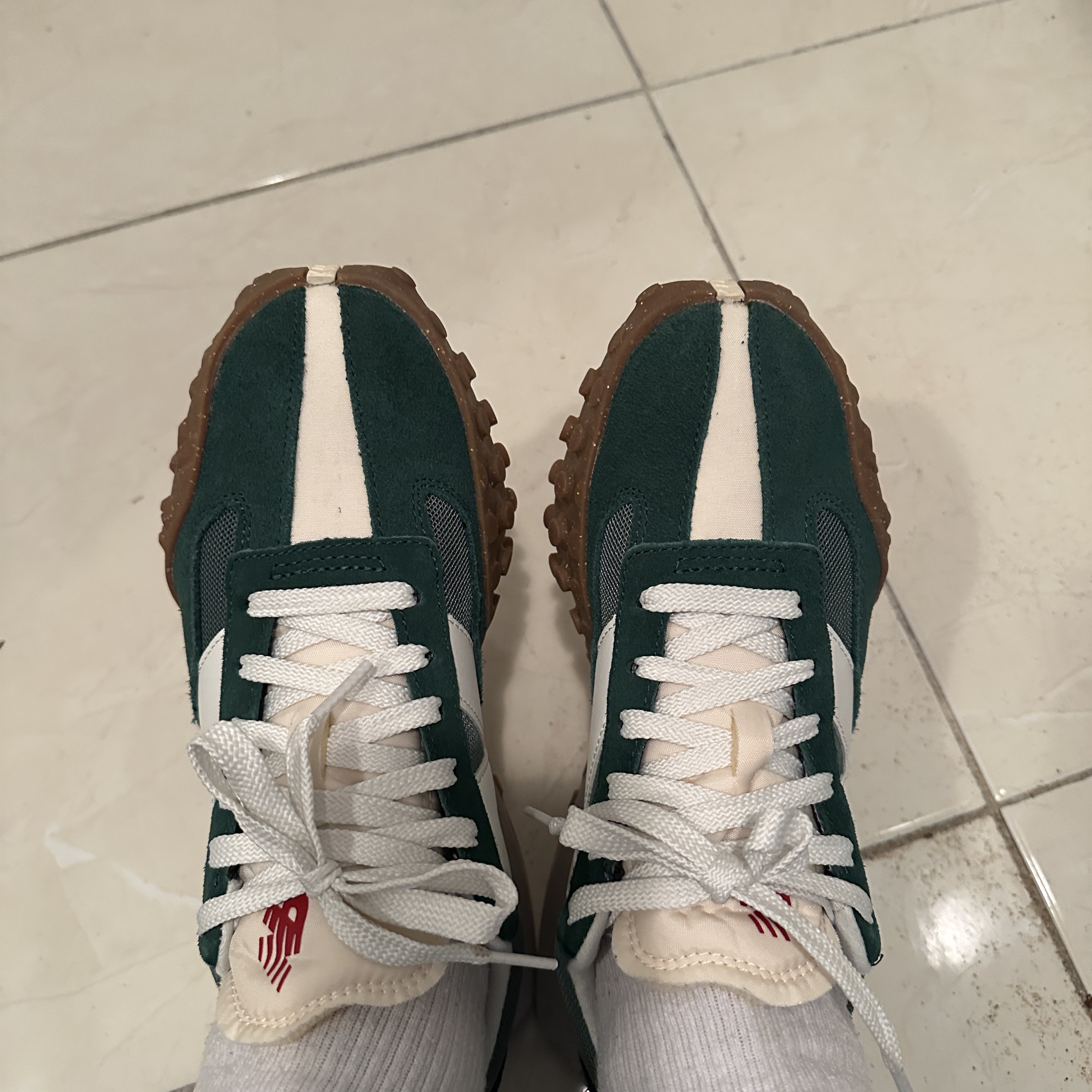New Balance XC-72 Green 착용 스타일 - 1