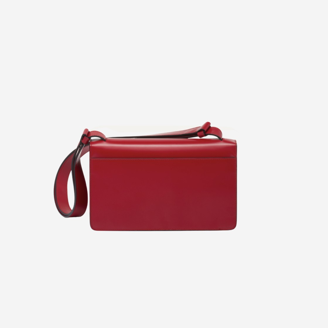 Prada Embleme Brushed Leather Bag Scarlet 상세 이미지 2