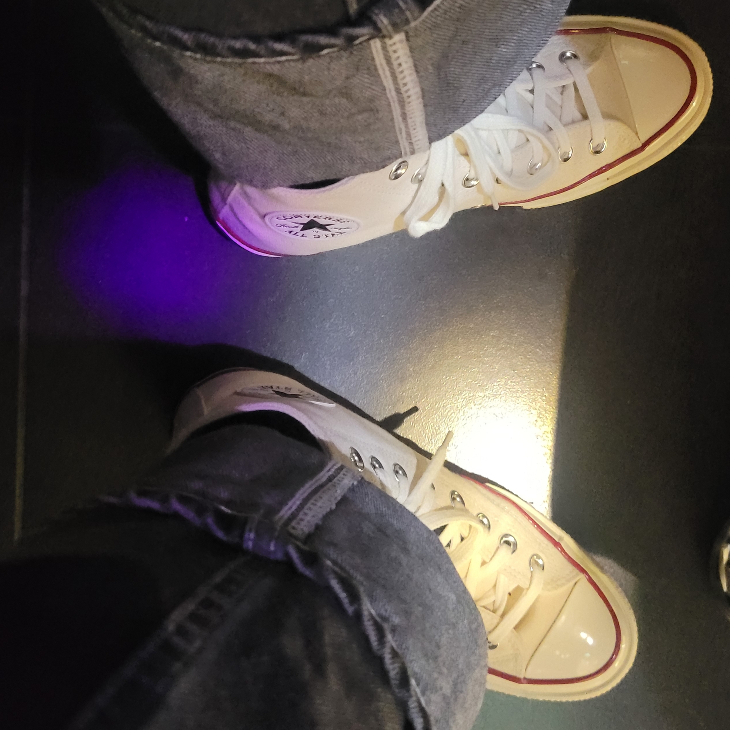 Converse Chuck 70 High Parchment 착용 스타일