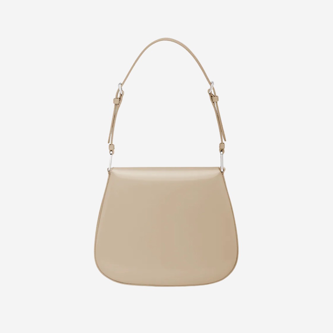 Prada Cleo Brushed Leather Shoulder Bag Desert Beige 상세 이미지 3