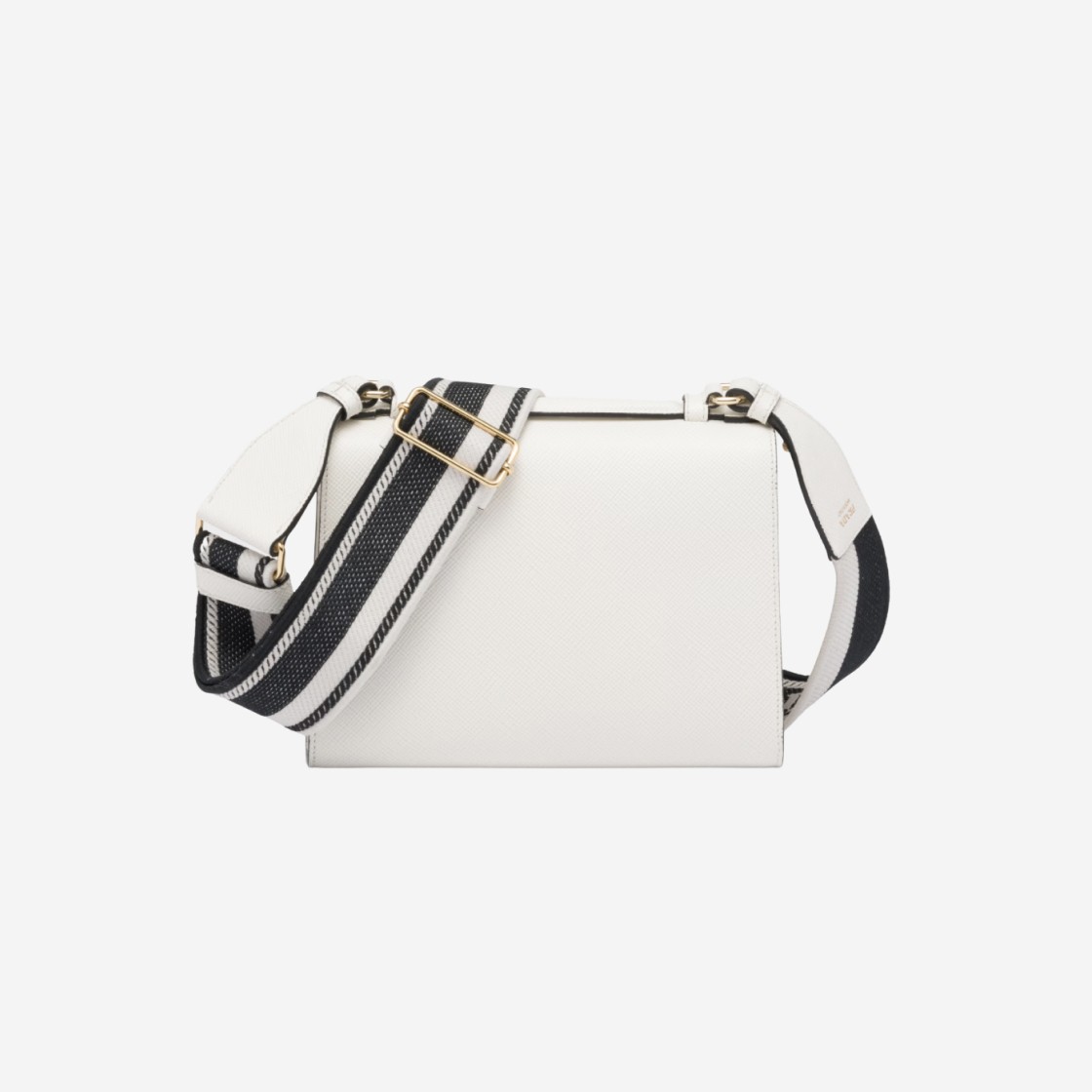 Prada Monochrome Saffiano Leather Bag White 상세 이미지 2