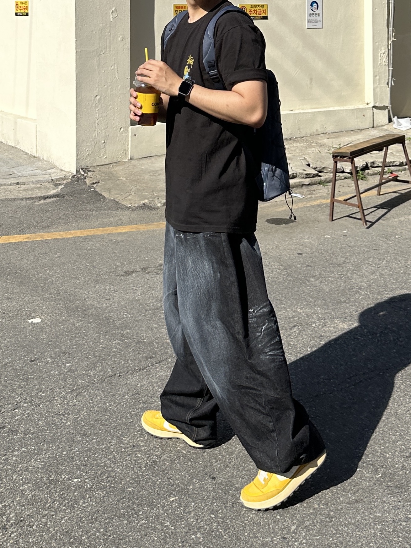Stussy Dollie Pigment Dyed T-Shirt Black, Nike x Tom Sachs General Purpose Shoe Archive 착용 스타일