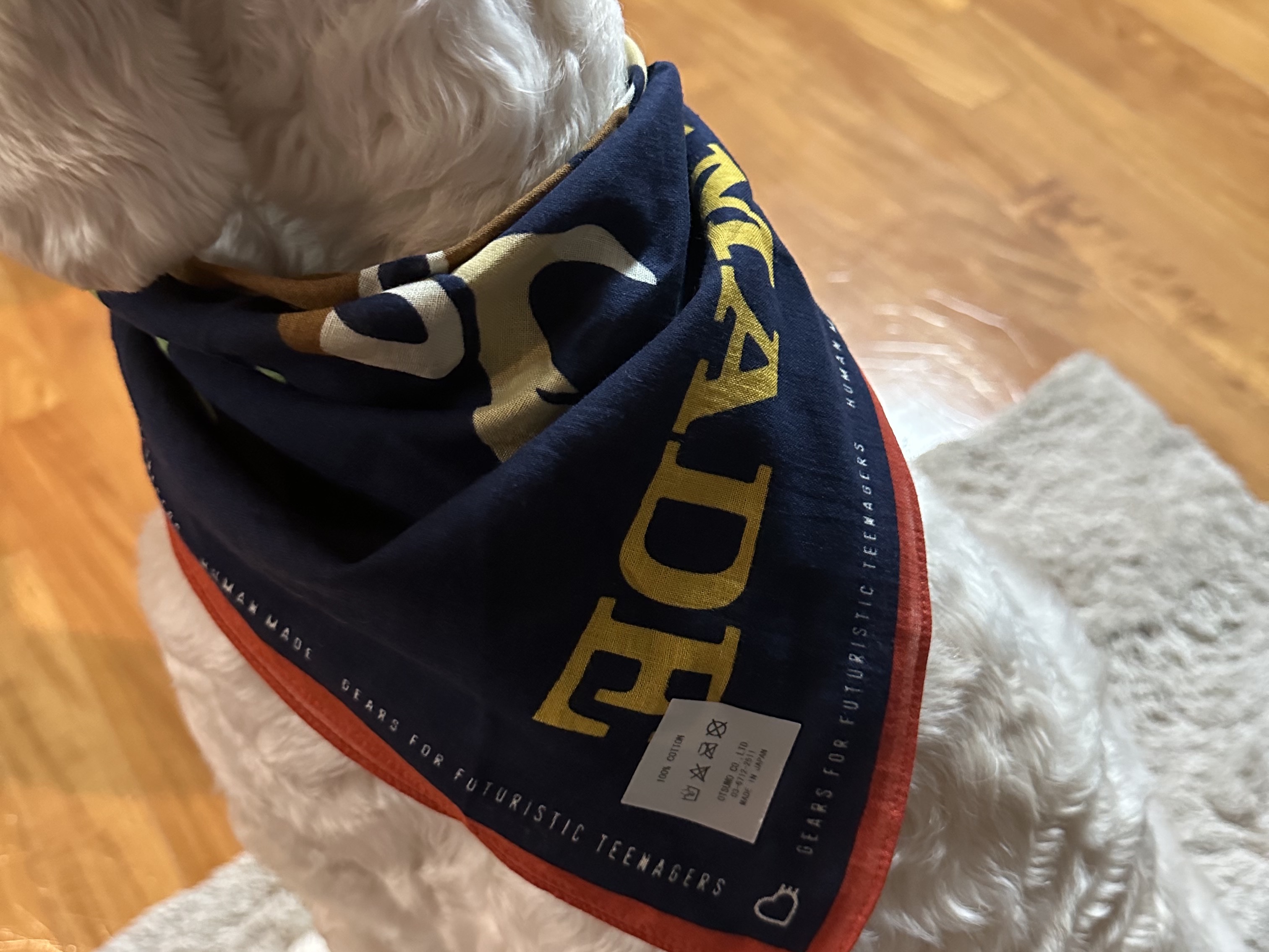 Human Made Bandana #2 Navy 착용 스타일 - 2