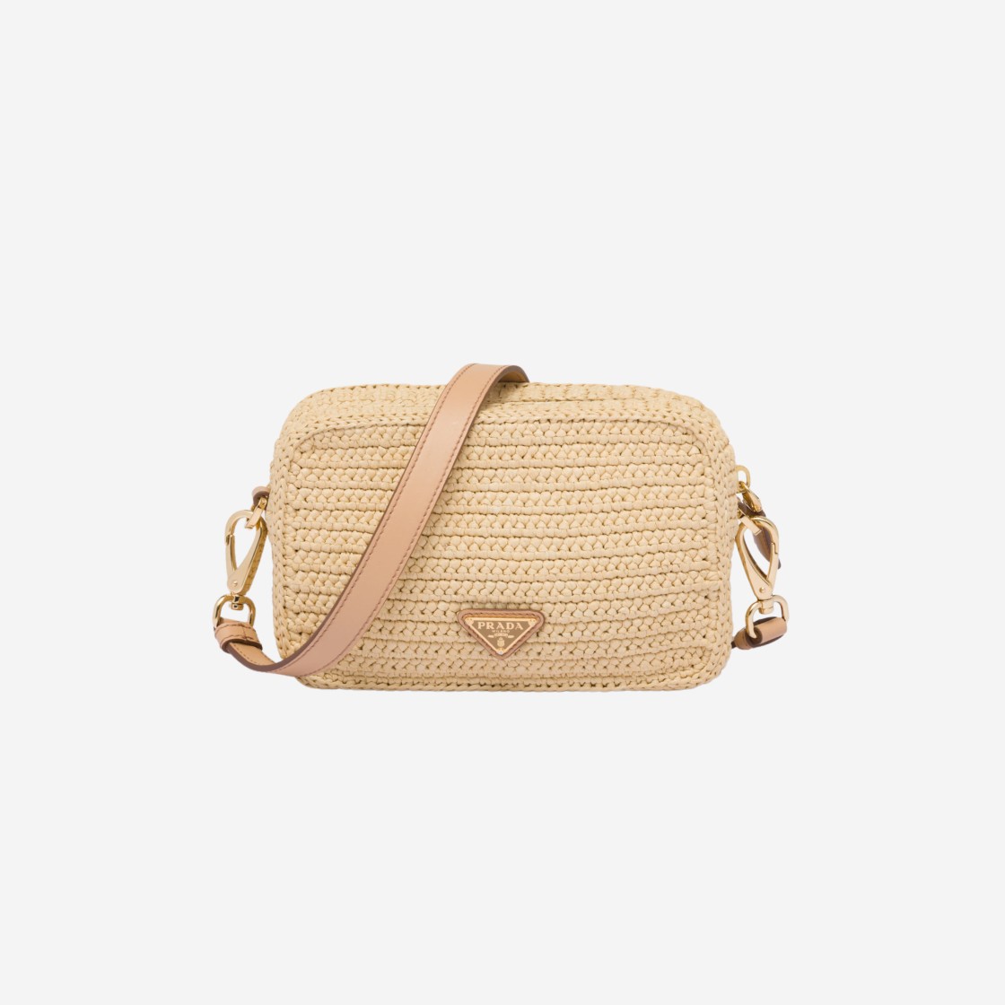 Prada Crochet Shoulder Bag Natural 상세 이미지 3