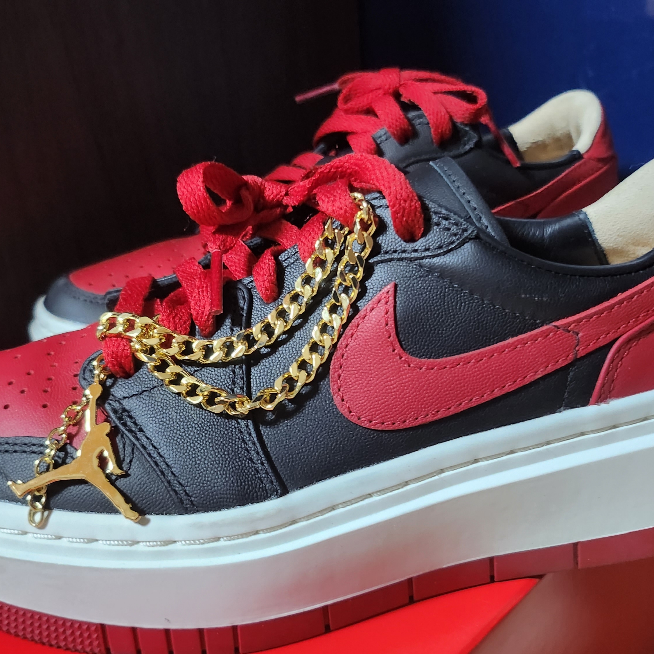 (W) Jordan 1 Elevate Low SE Bred 착용 스타일 - 1