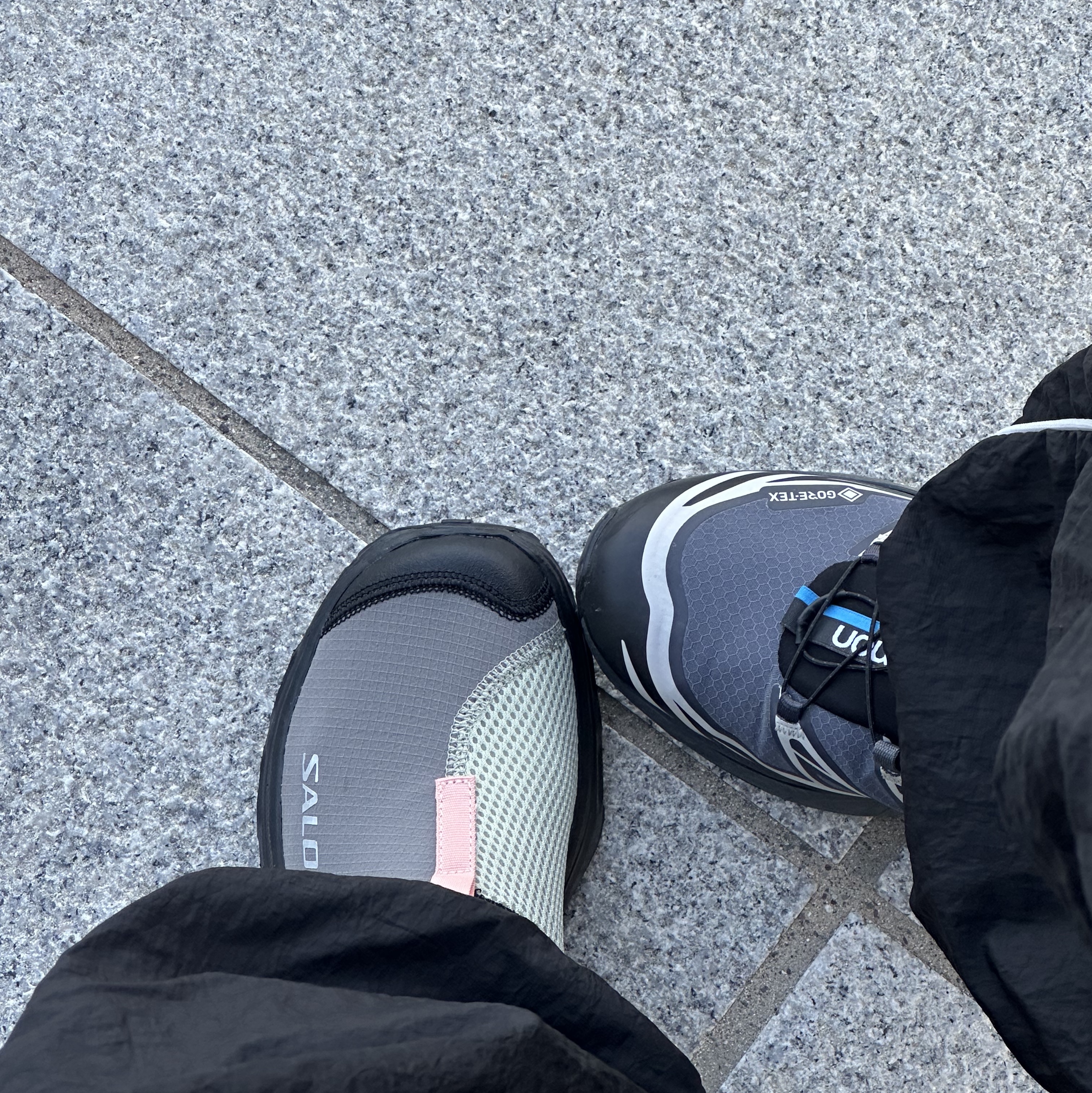 Salomon RX Slide 3.0 Pewter 착용 스타일 - 4