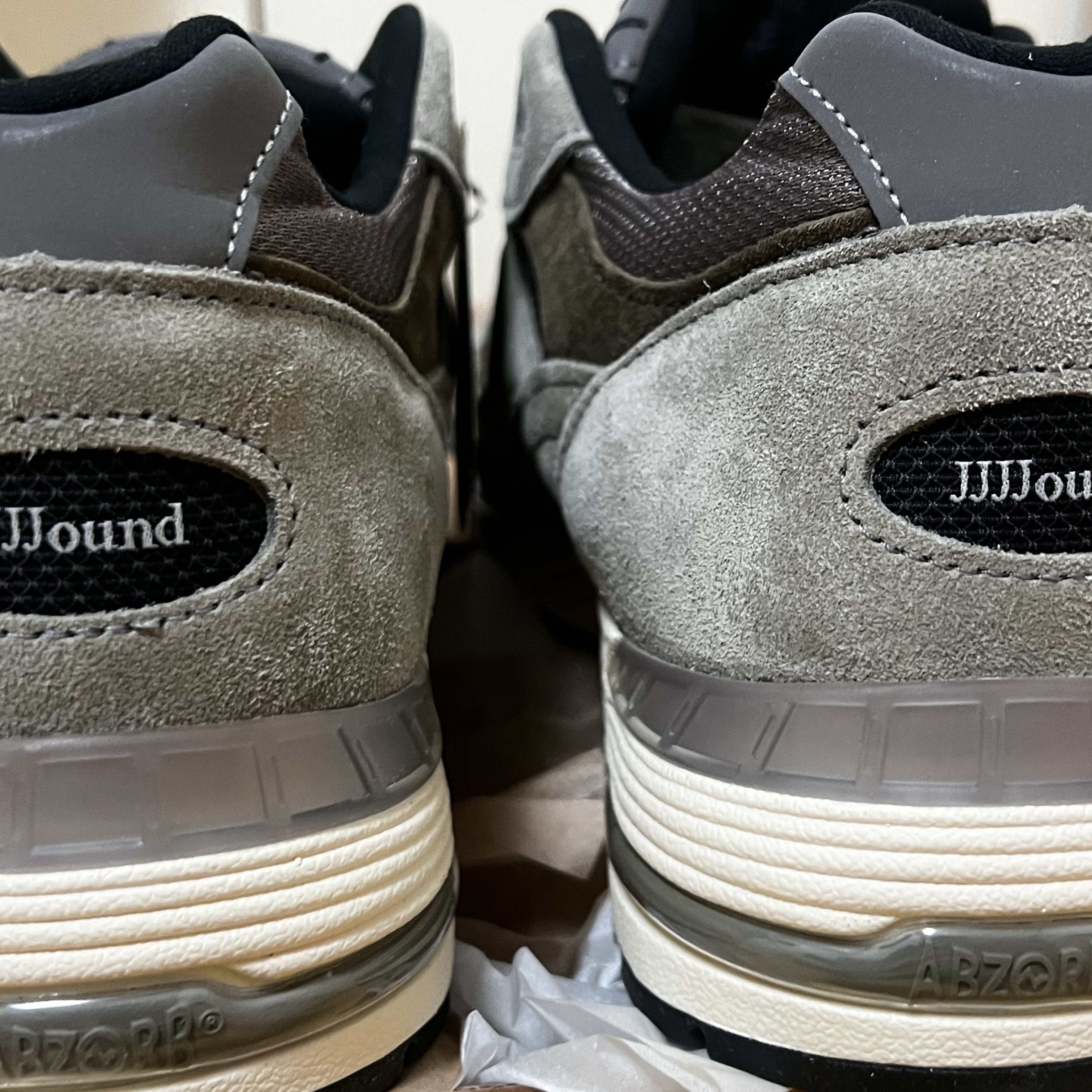 New Balance x JJJJound 991 Made in UK Grey 착용 스타일 - 2