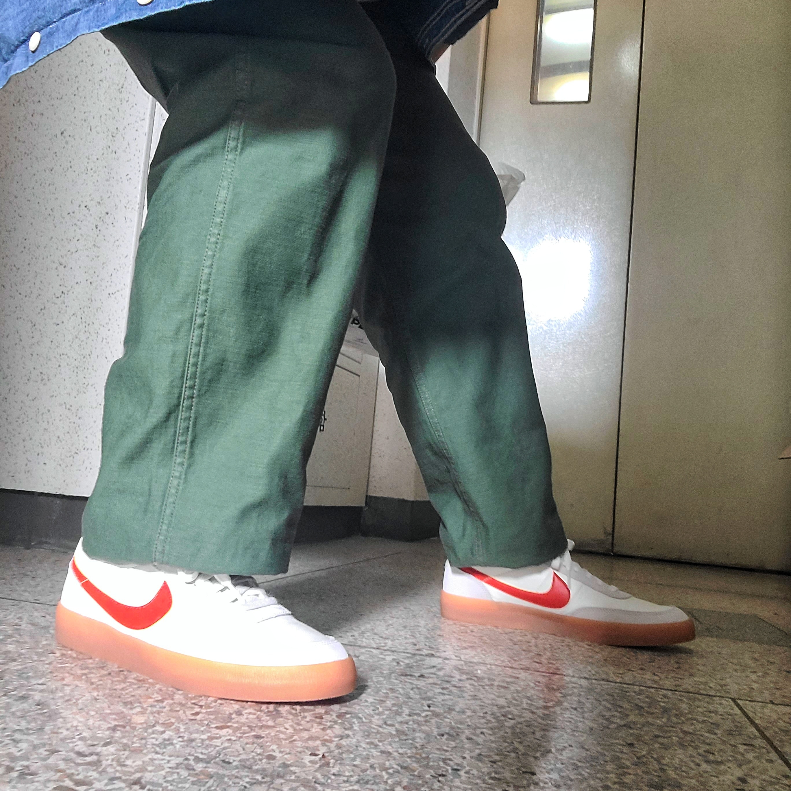 Nike Killshot 2 Leather Sail Desert Orange 착용 스타일 - 2