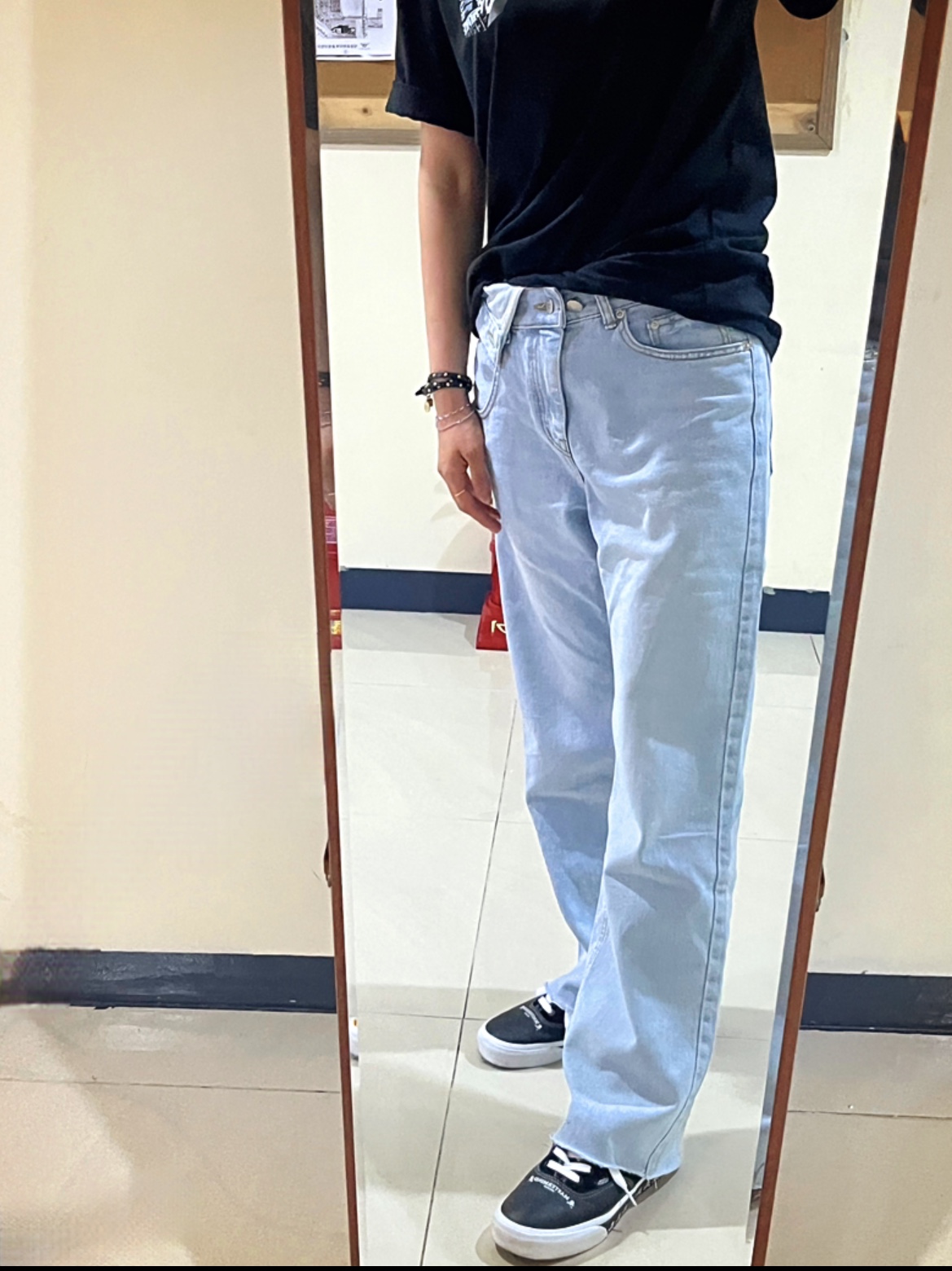 Vans Vault x Mastermind World Authentic LX Black, Palace Tri-Chrome T-Shirt Black - 23SS 착용 스타일 - 1