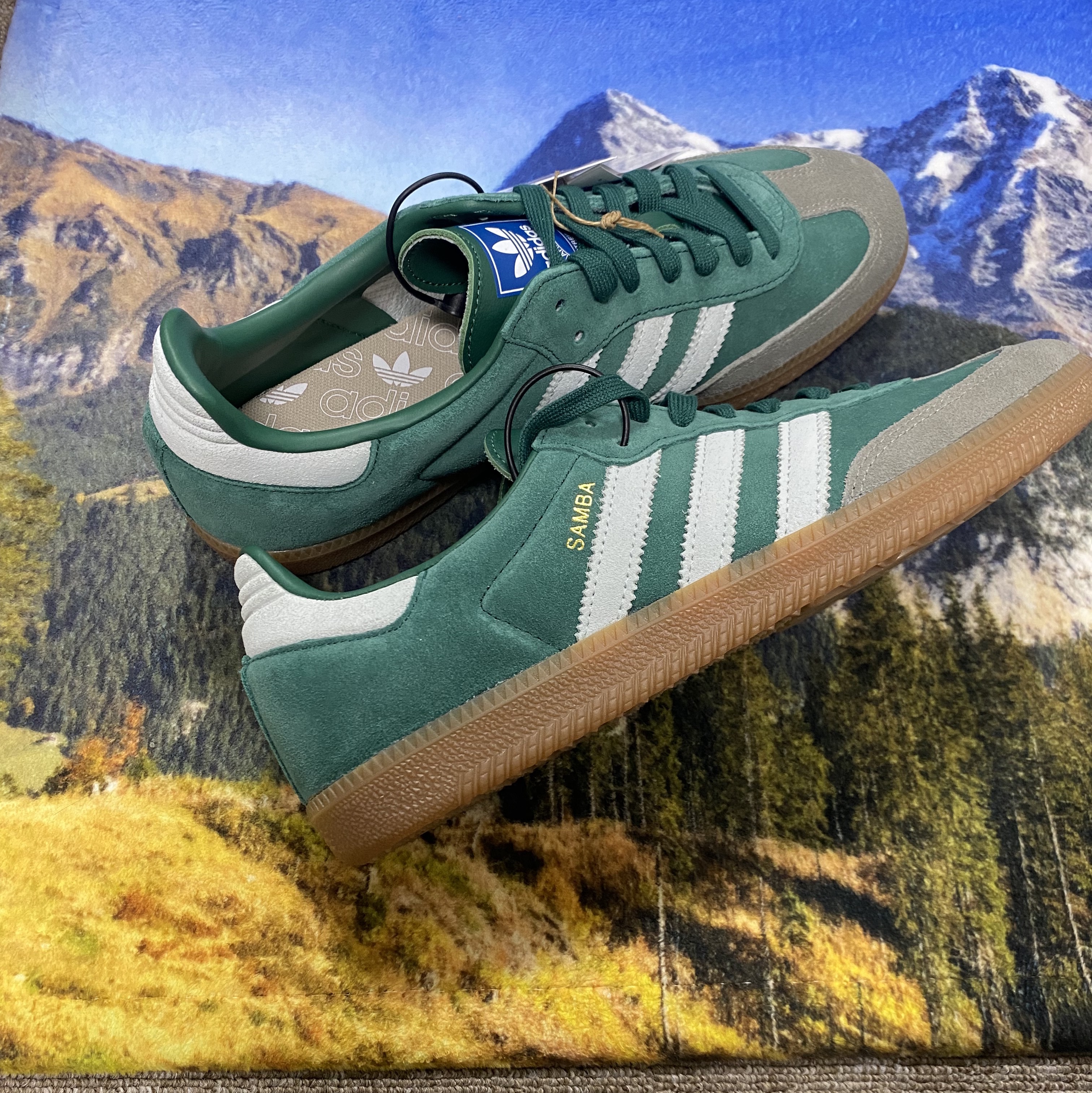 Adidas Samba OG Collegiate Green Gum 착용 스타일
