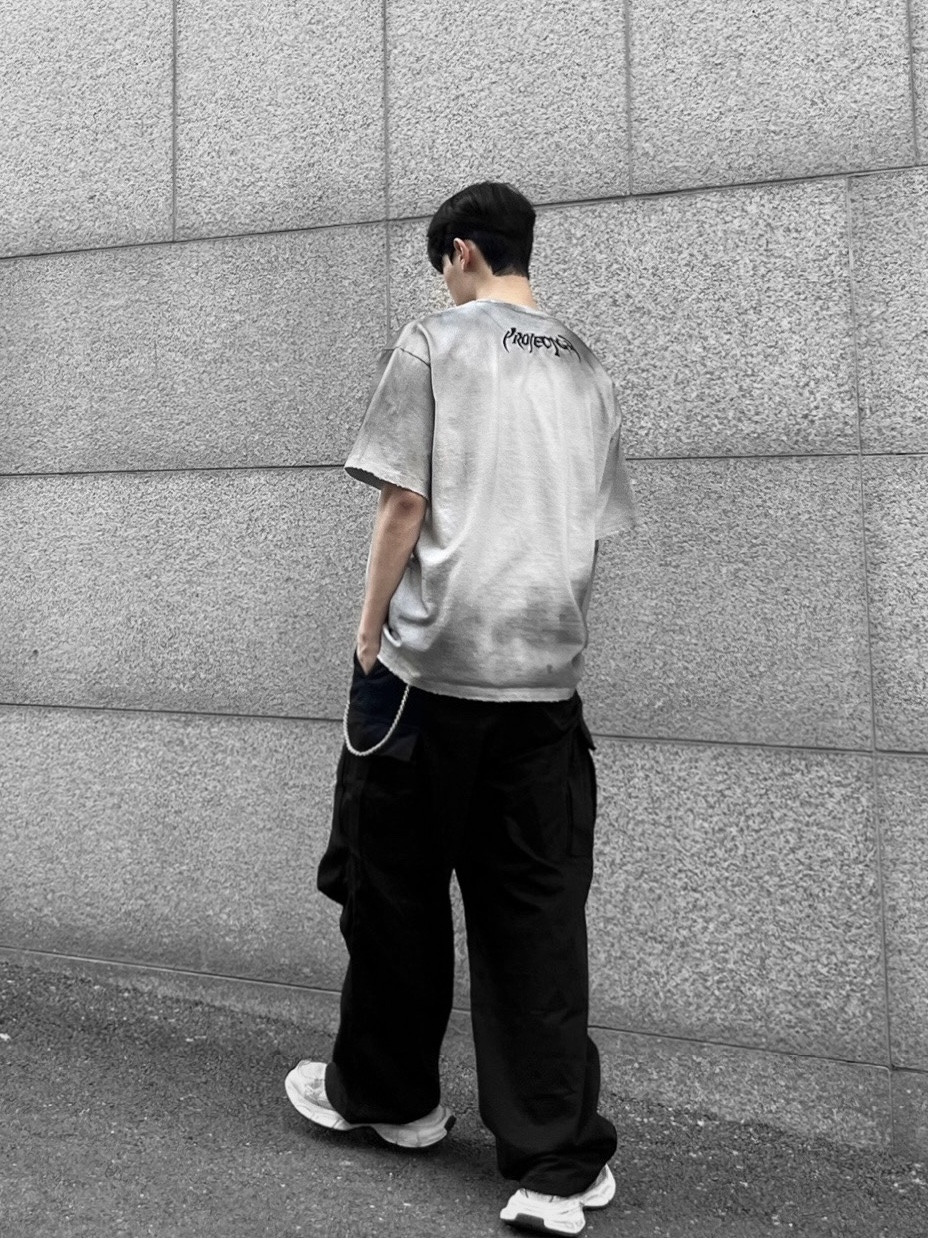 Project G/R Furious Logo Applique T-Shirt Grey - 10 Corso Como Exclusive, Balenciaga 3XL Sneakers Light Beige 착용 스타일 - 3