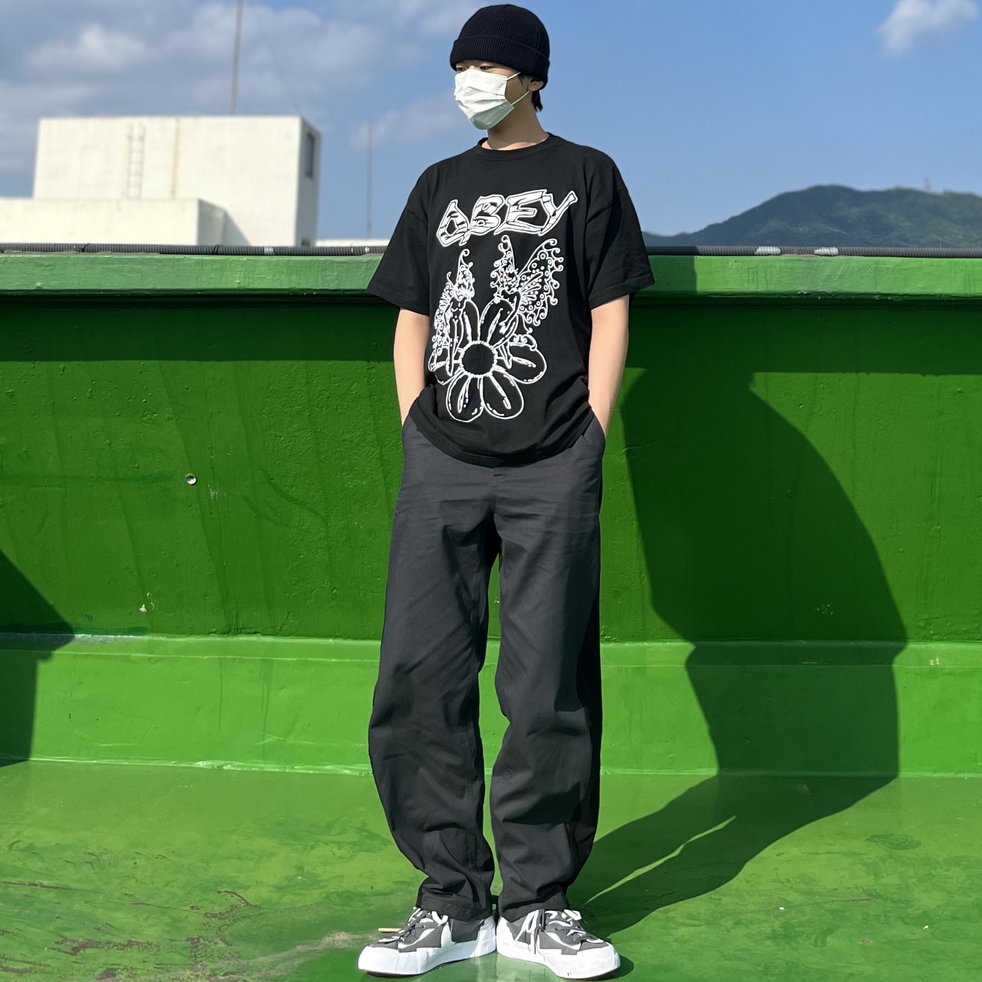 Nike x Sacai Blazer Low Iron Grey 착용 스타일