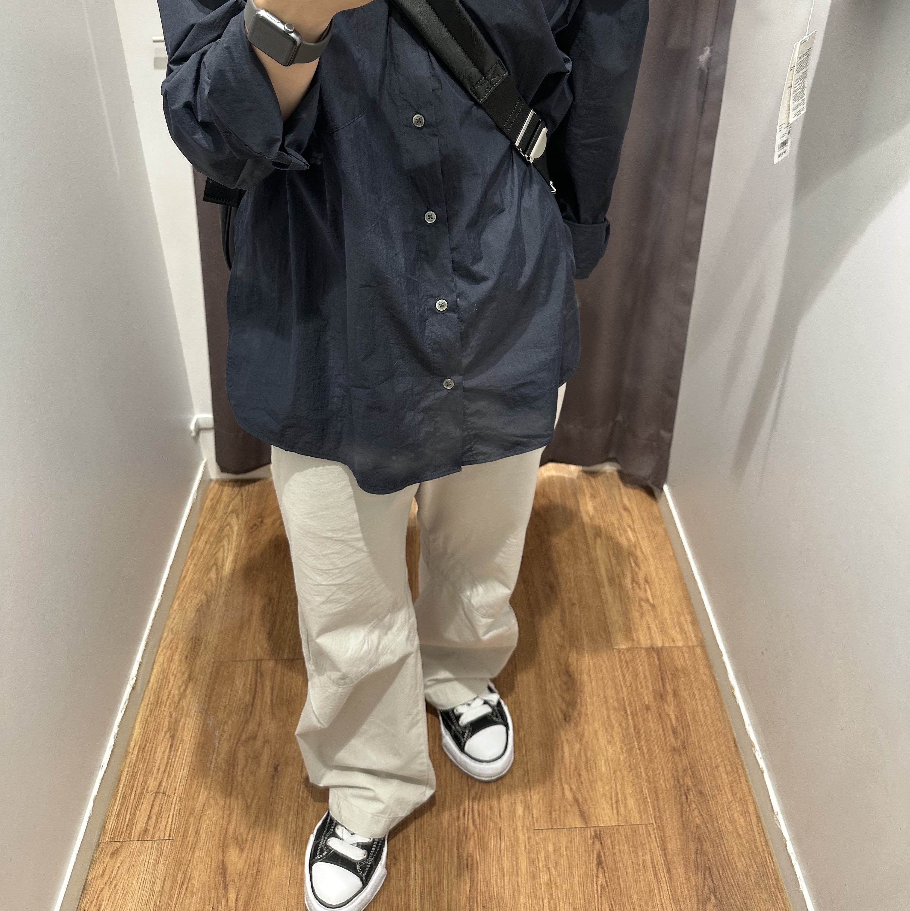 Maison Mihara Yasuhiro Peterson OG Sole Canvas Low Sneakers Black 착용 스타일