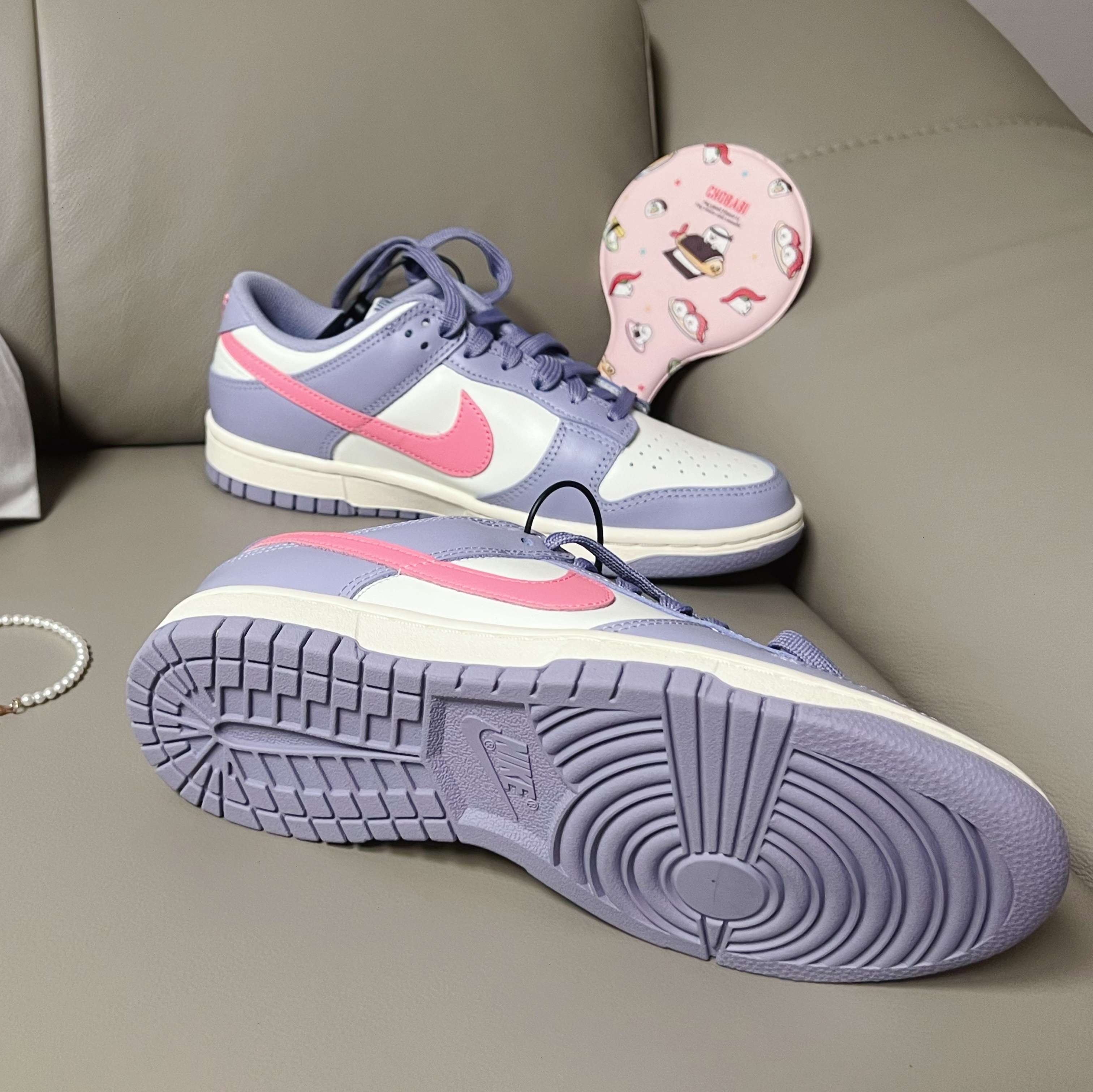 (W) Nike Dunk Low Indigo Haze Coral Chalk 착용 스타일 - 2