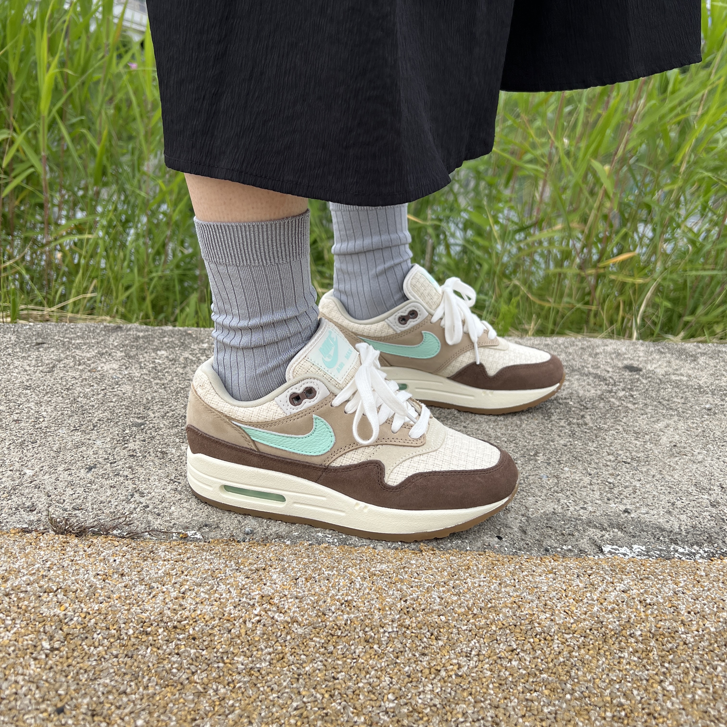 Nike Air Max 1 Premium Crepe Hemp 착용 스타일 - 2
