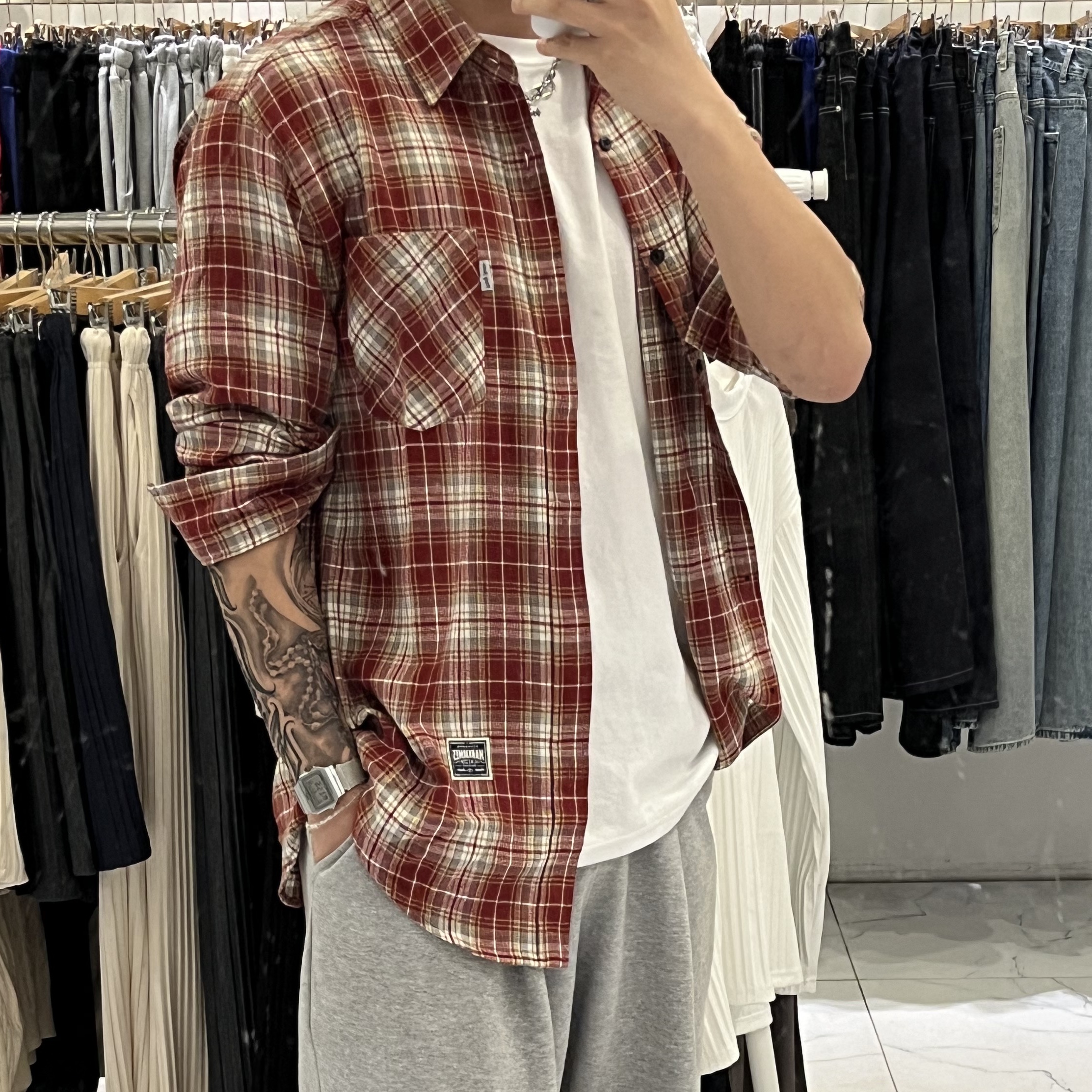 Nike Air Force 1 '07 Low White 착용 스타일 - 2