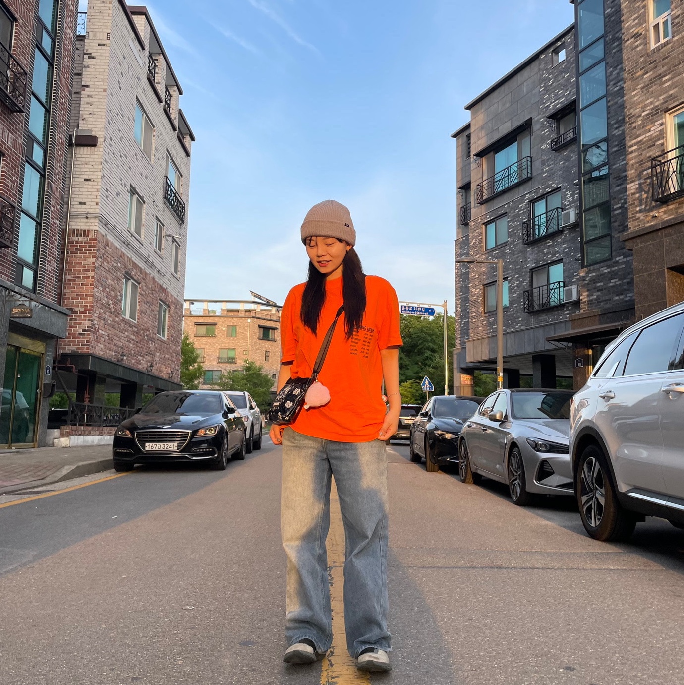 Salomon RX Snug Moss Gray 착용 스타일