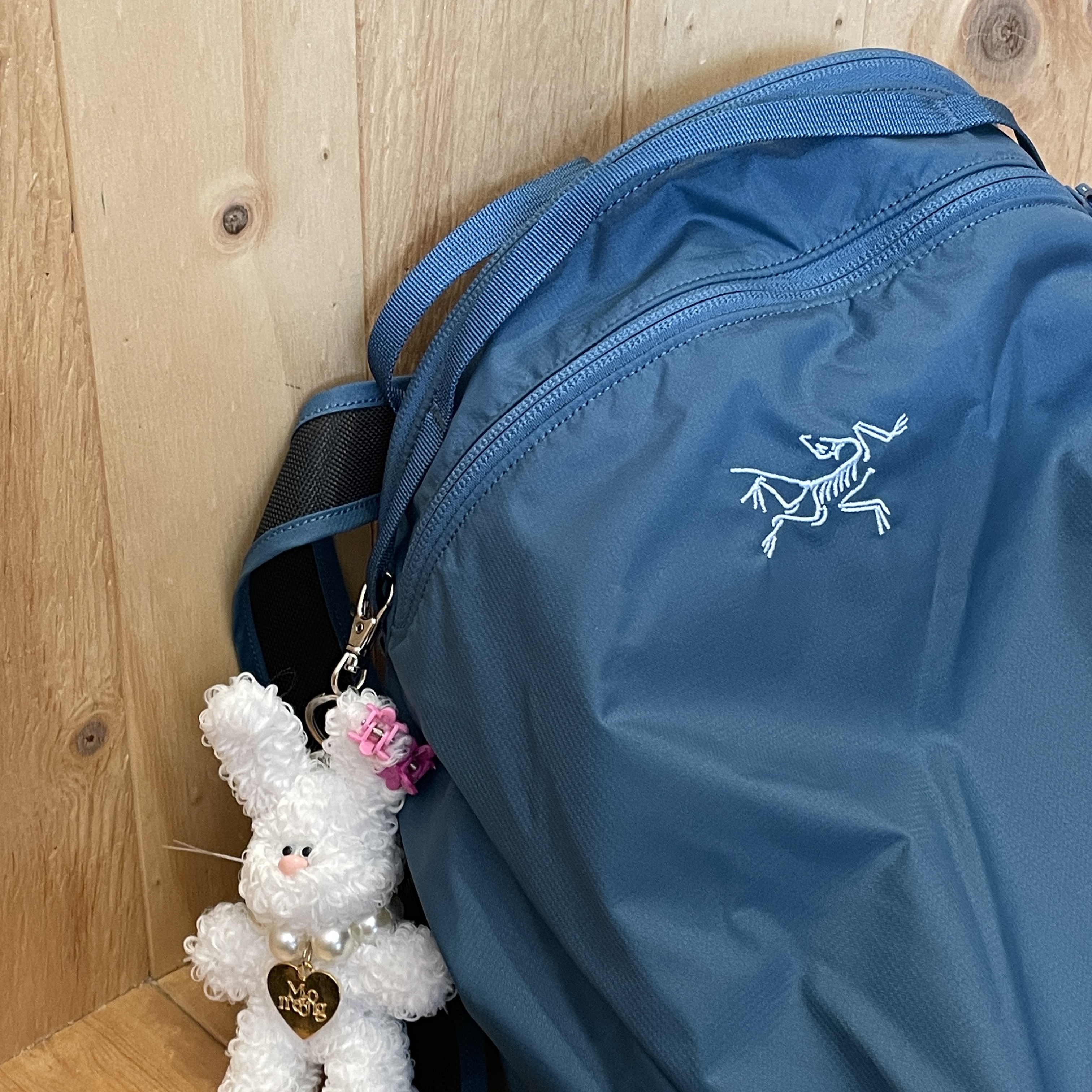 Arc'teryx Heliad 15 Backpack Serene 착용 스타일
