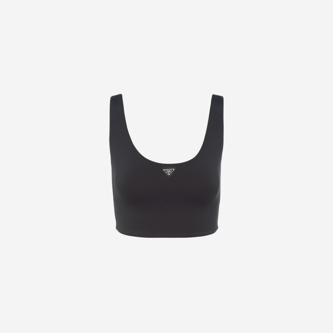 (W) Prada Stretch Jersey Top Black 상세 이미지 1