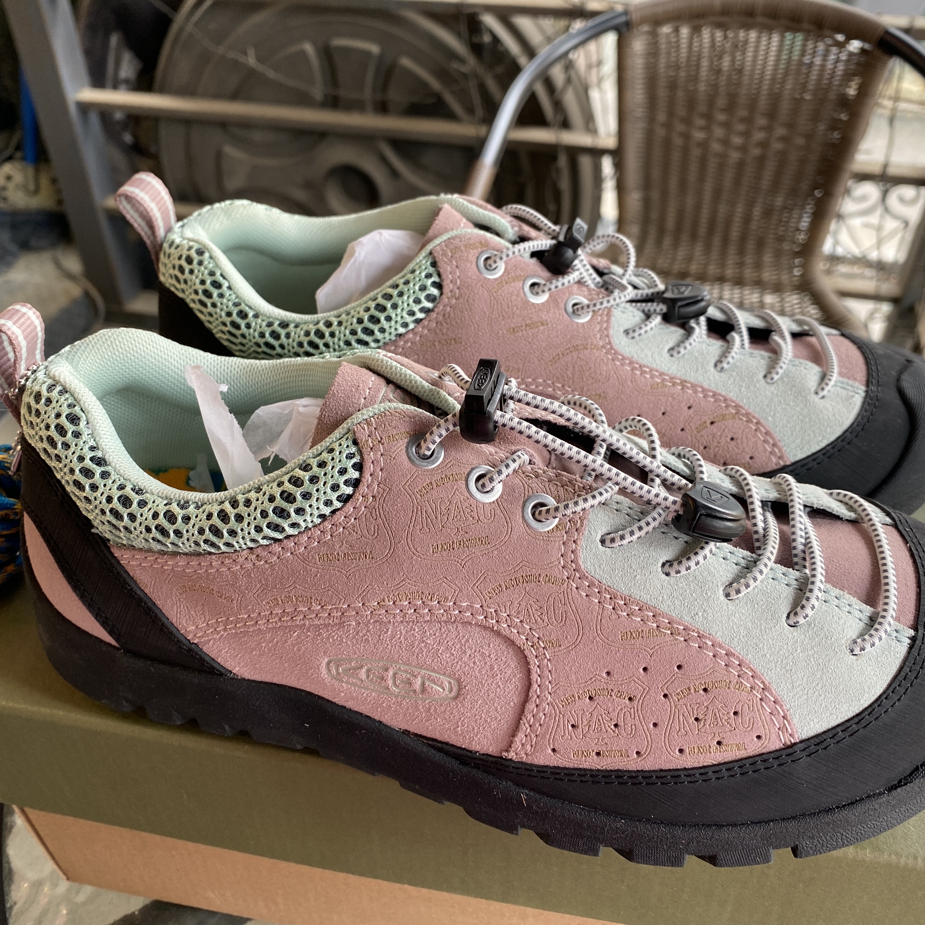 (W) Keen Jasper Rocks SP Sneakers NAC Field 착용 스타일 - 1