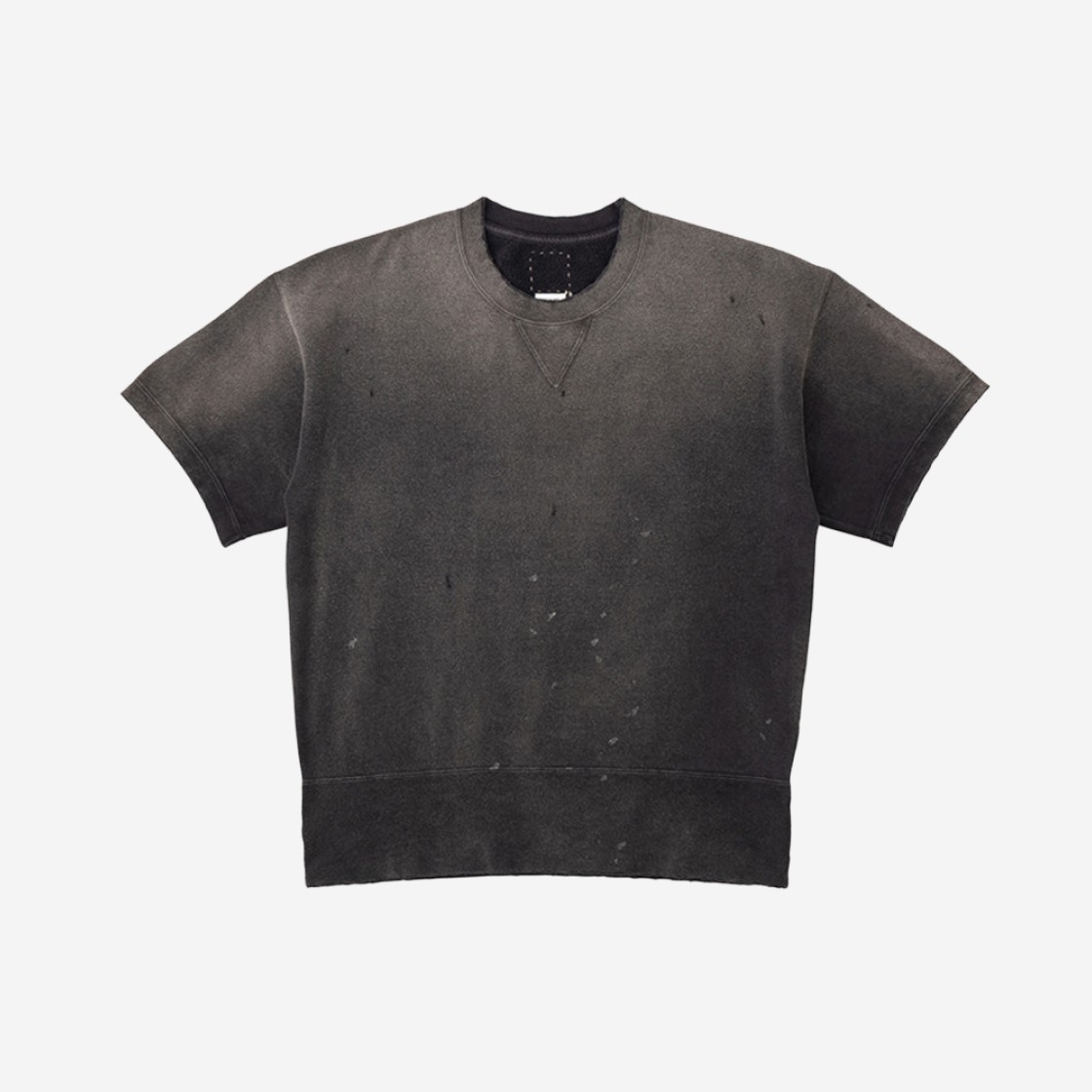 Visvim Court Sweat S/S Crash T-Shirt Black - 23SS 상세 이미지 1