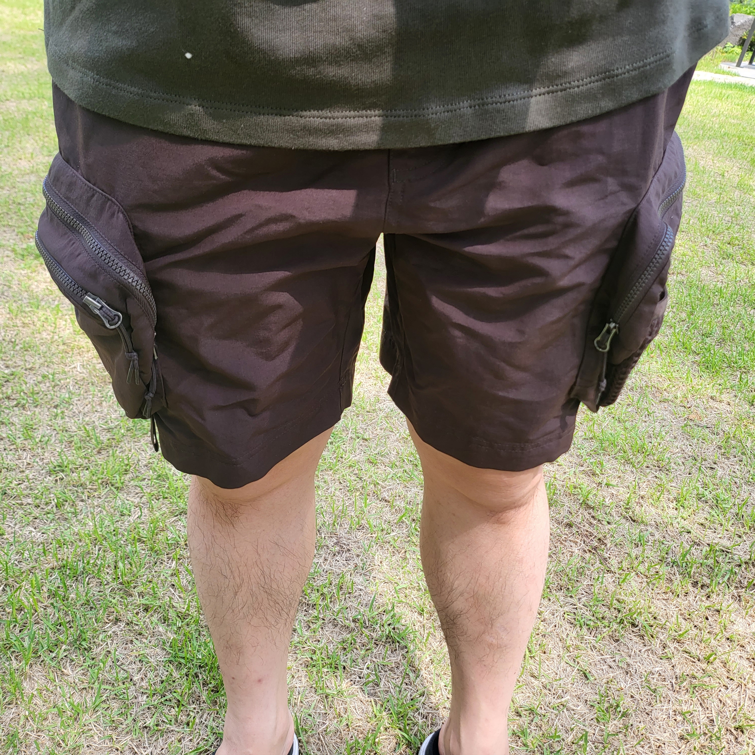 Nike ACG Snowgrass Cargo Shorts Velvet Brown - Asia 착용 스타일