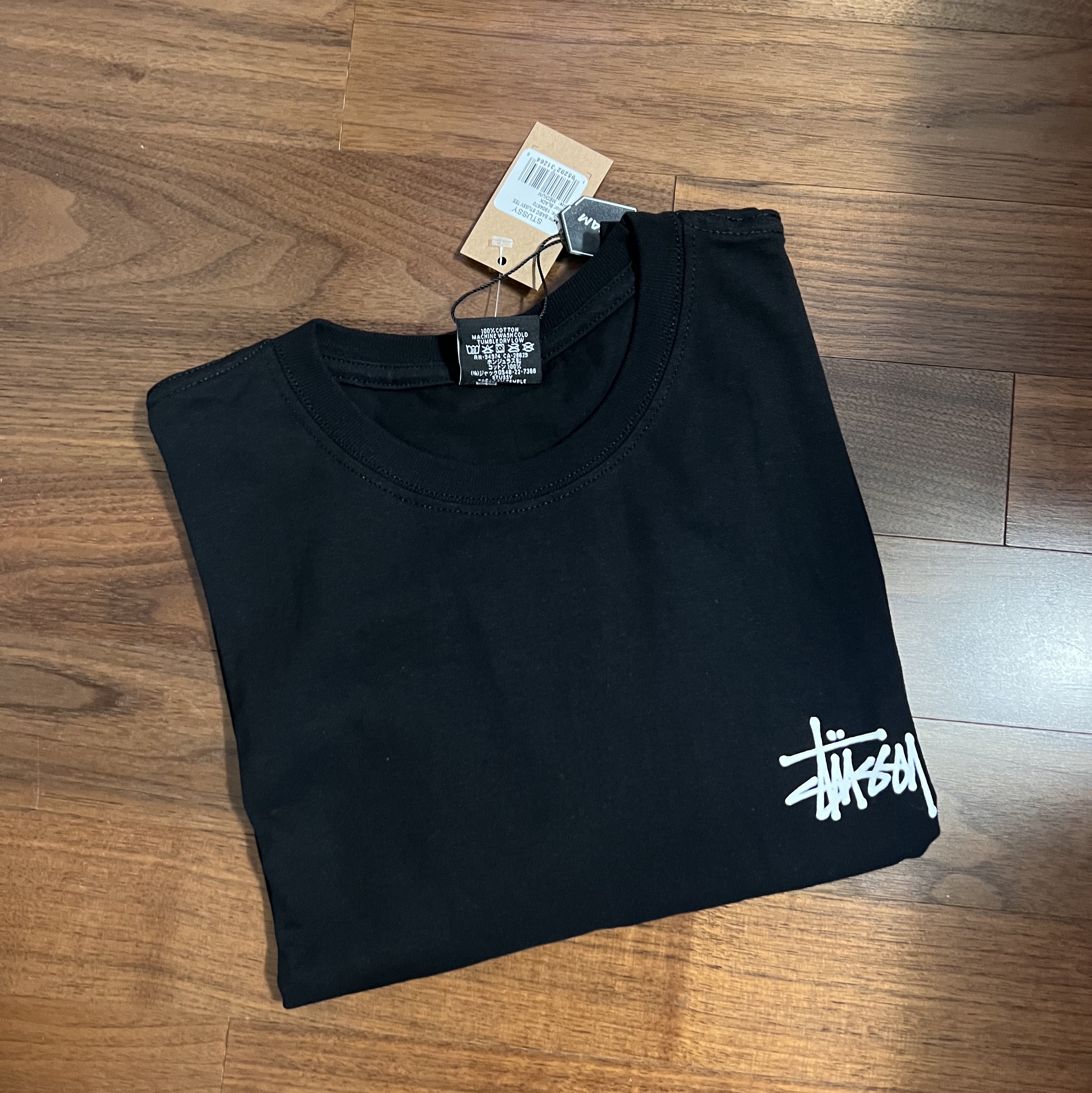 Stussy Basic Stussy T-Shirt Black 2023 착용 스타일