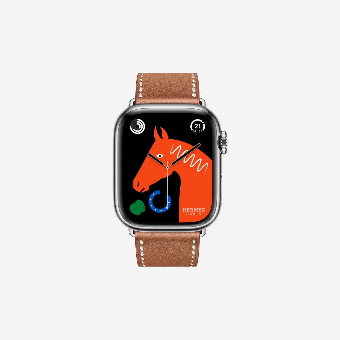 Apple Watch Hermes Series 8 41mm Silver Stainless Steel Case with Single Tour Gold (Korean Ver.) 상세 이미지 2