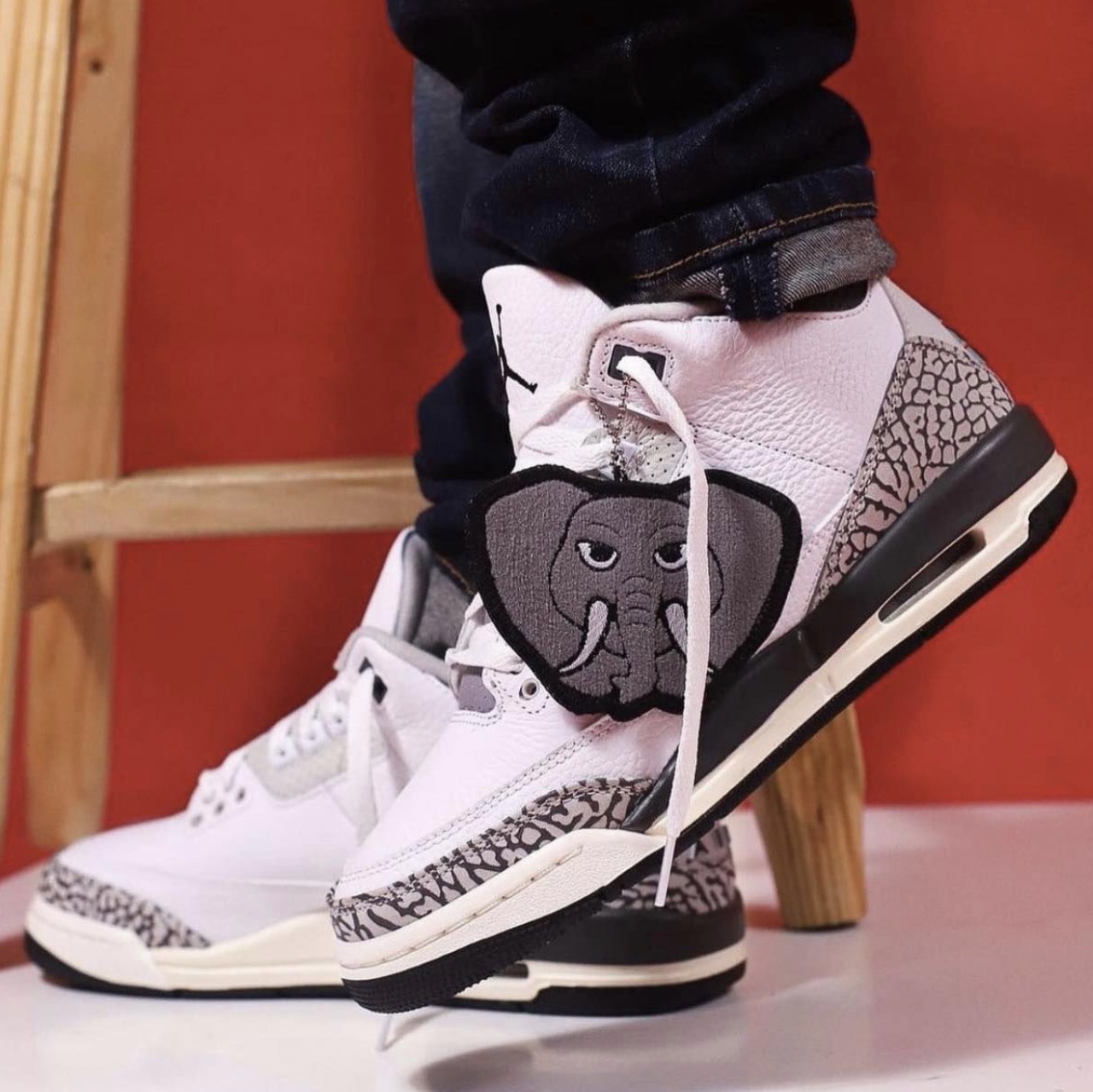 (GS) Jordan 3 Retro Animal Icon 착용 스타일 - 3