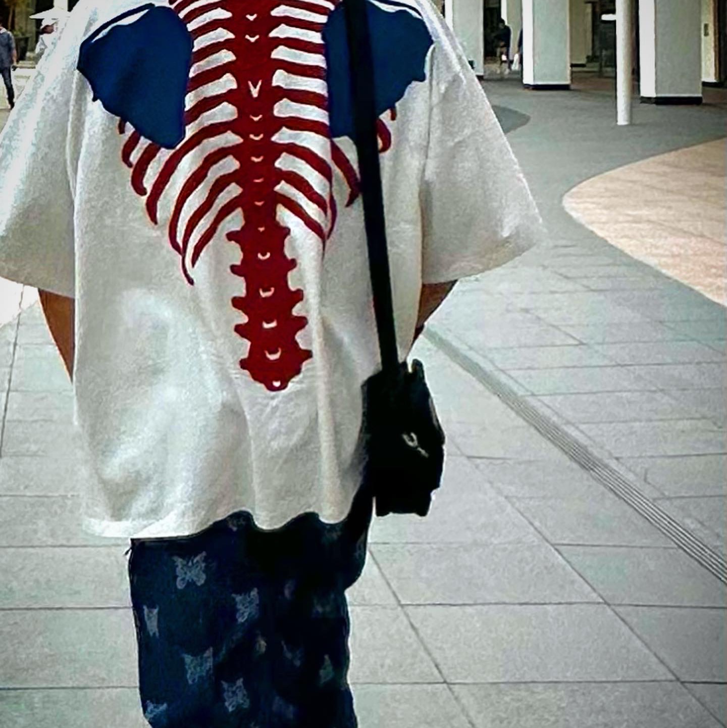 Reebok x Needles Beatnik Moc Modern Beige Extreme Purple, Kapital 2 Tone Big Pocket Bone T-Shirt Tricolor 착용 스타일 - 2