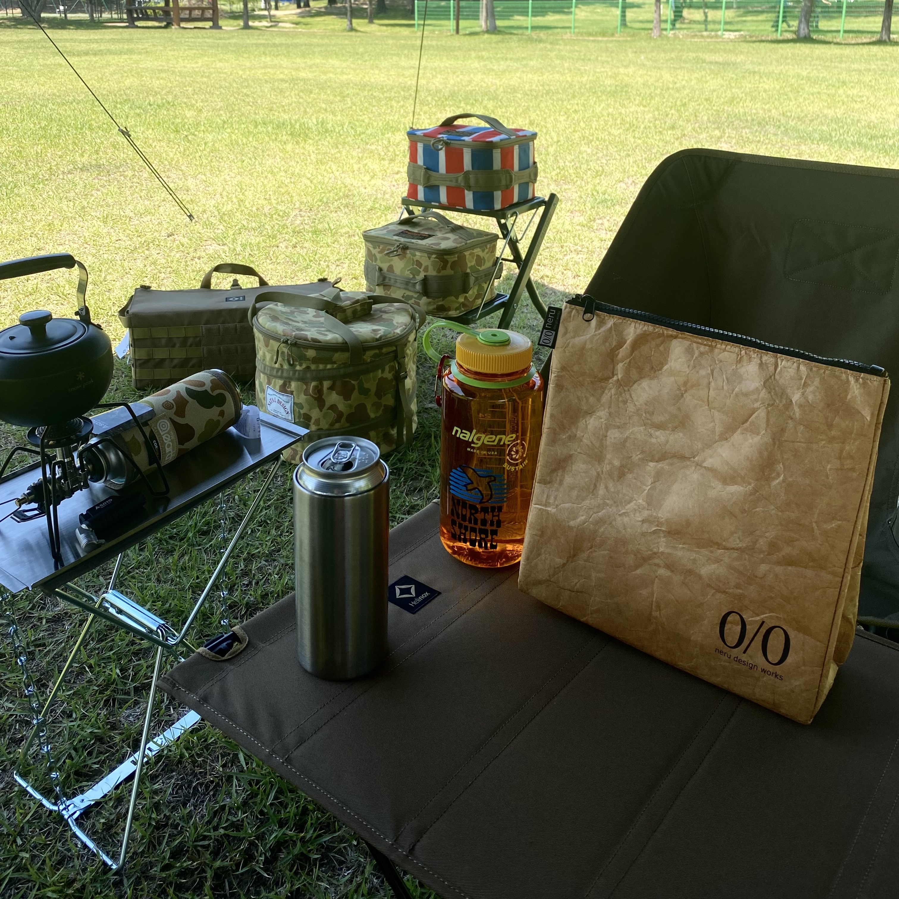 Helinox Rocking Foot Black for One, Helinox Tactical Chair Duck Camo 착용 스타일 - 3