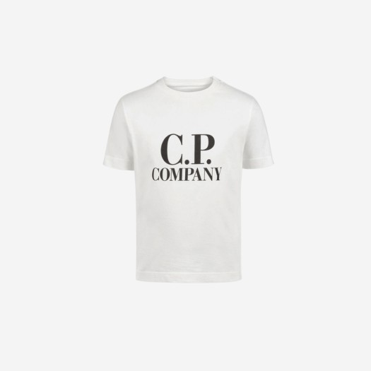 (키즈) C.P. 컴퍼니 U16 30/1 저지 고글 프린트 티셔츠 거즈 화이트 - 23SS