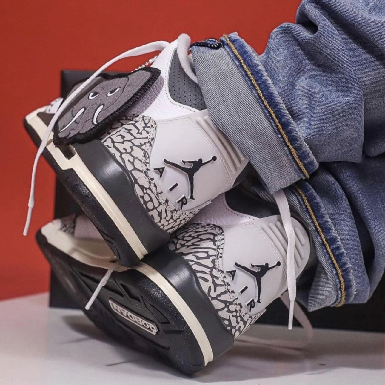 (GS) Jordan 3 Retro Animal Icon 착용 스타일 - 2