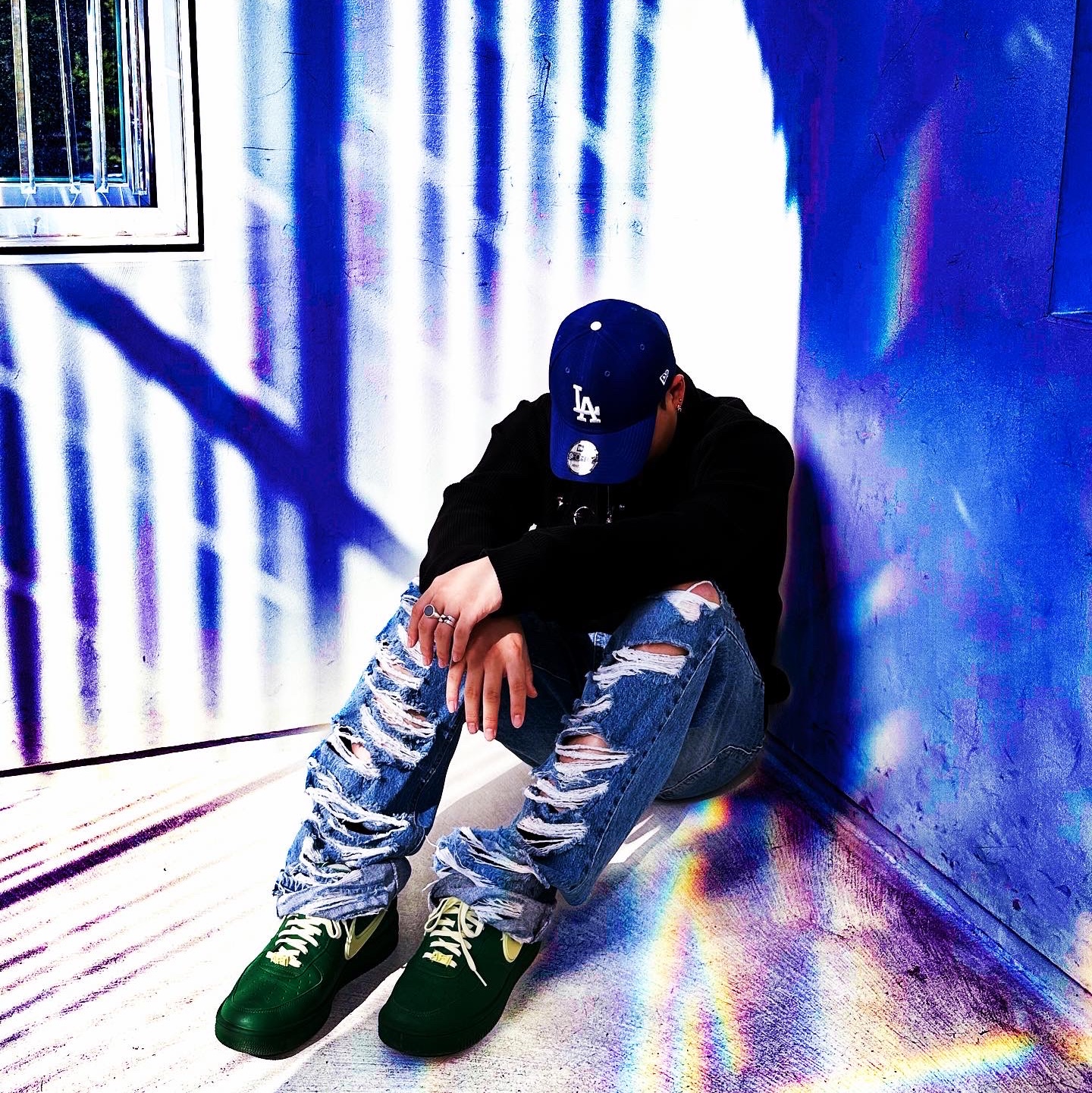 Nike x Ambush Air Force 1 Low SP Pine Green and Citron 착용 스타일 - 3