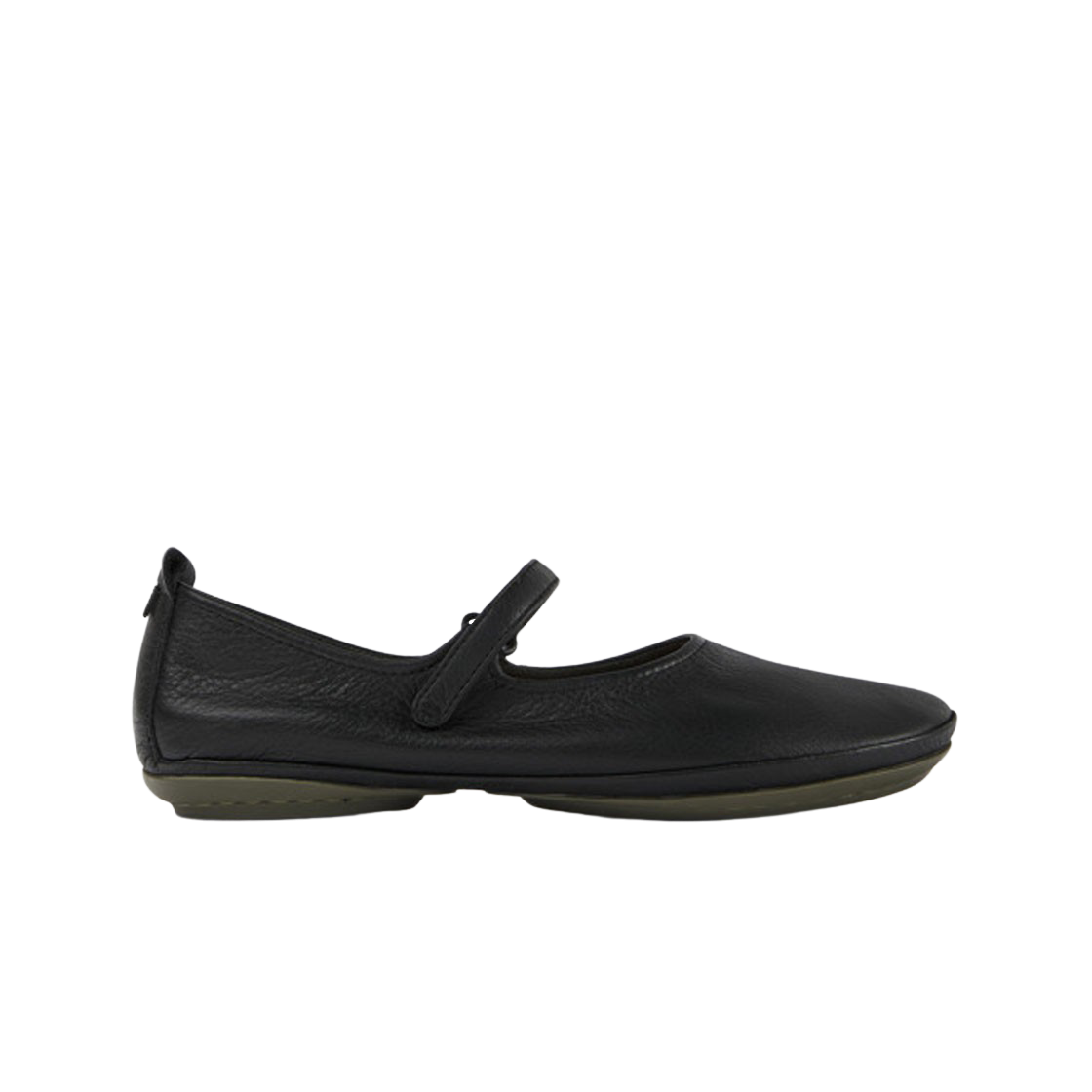 (W) 캠퍼 라이트 레더 발레리나 블랙((W) Camper Right Leather Ballerinas Black) - 1