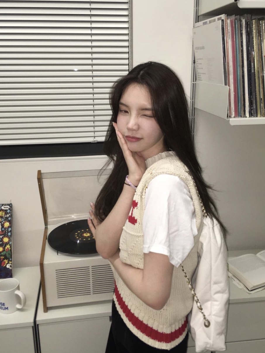 (W) 가니 코튼 로프 베스트 앨러배스터 글림 착용 스타일 - 1
