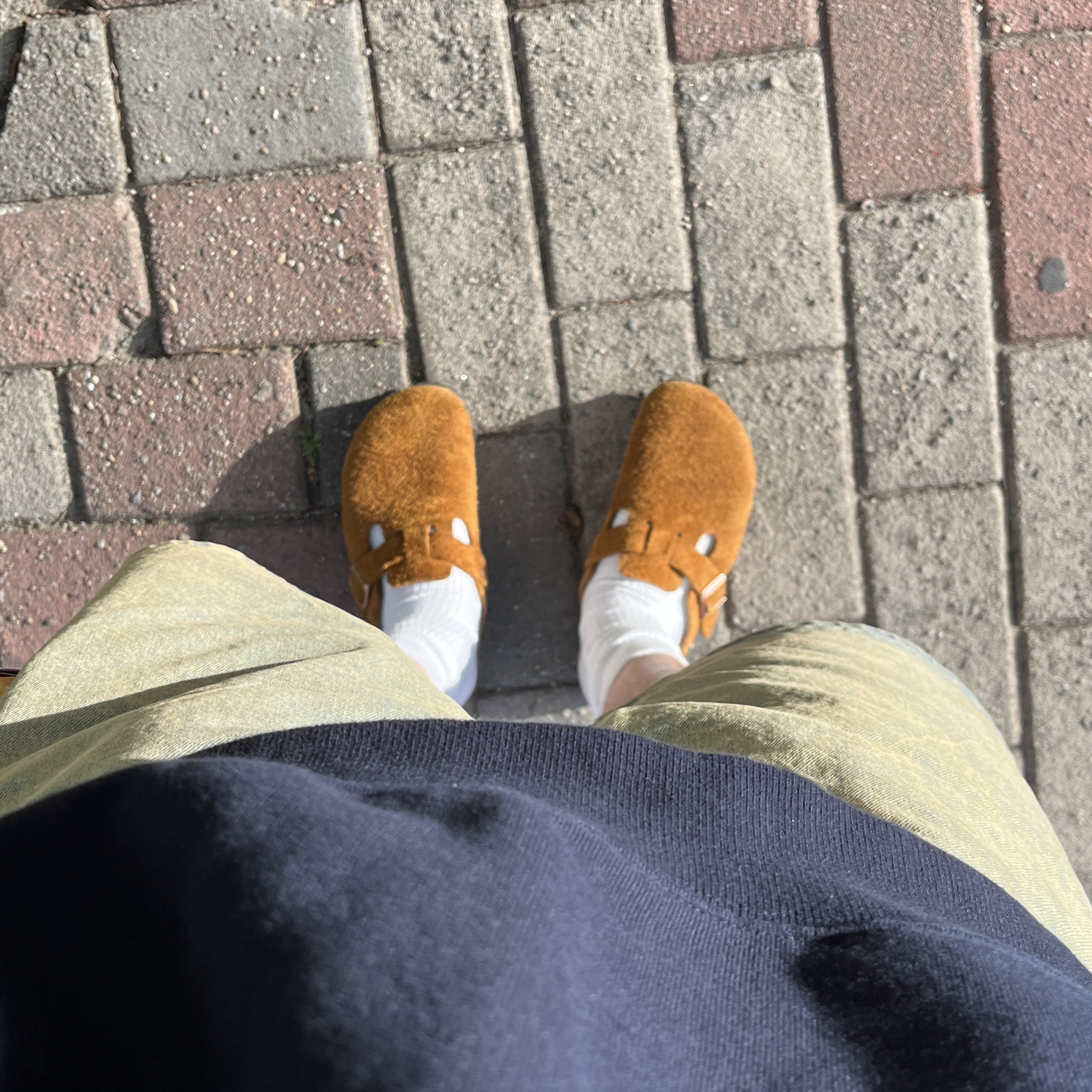 Stussy Denim Big OL' Shorts Sandwash, Birkenstock Boston Soft Footbed Mink - Regular 착용 스타일