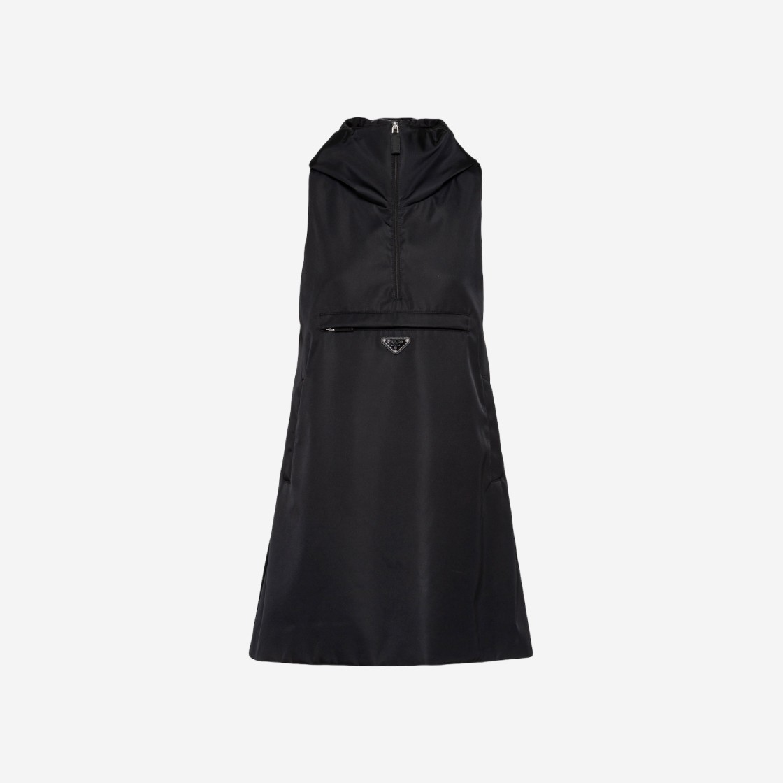 (W) Prada Re-Nylon Mini-Dress Black 상세 이미지 1