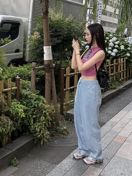 (W) Asics x Kiko Kostadinov x Hysteric Glamour Gel-Quantum Cotton Candy 착용 스타일 - 2